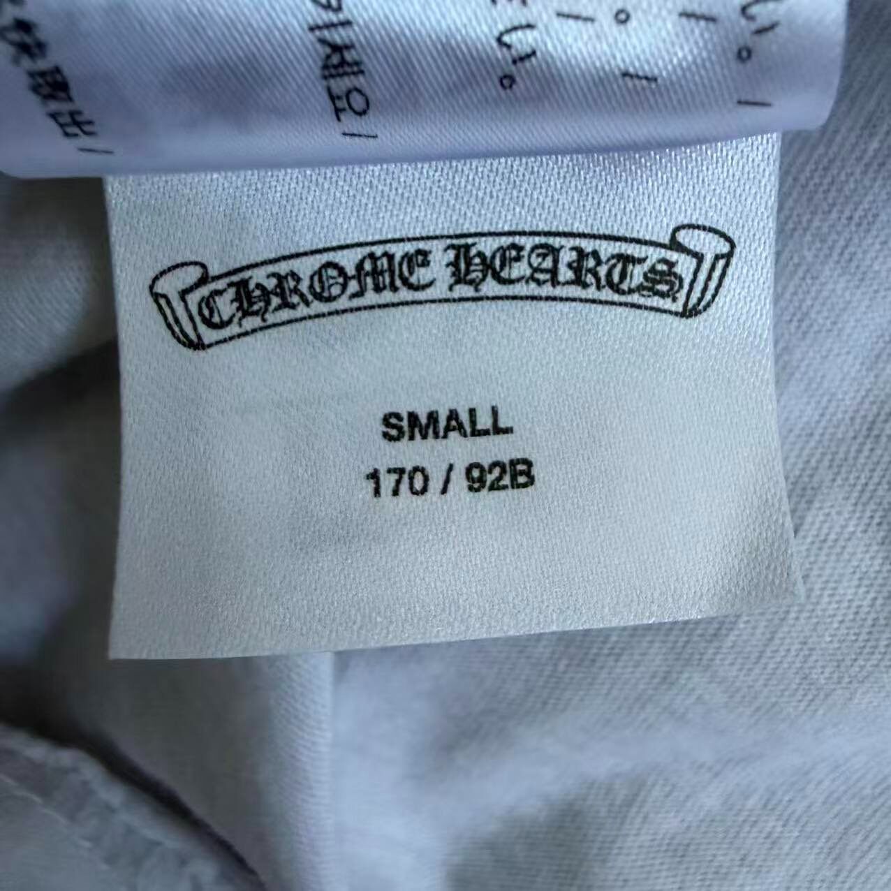 Chrome Hearts Pink Skull Short-Sleeve T-Shirt — label