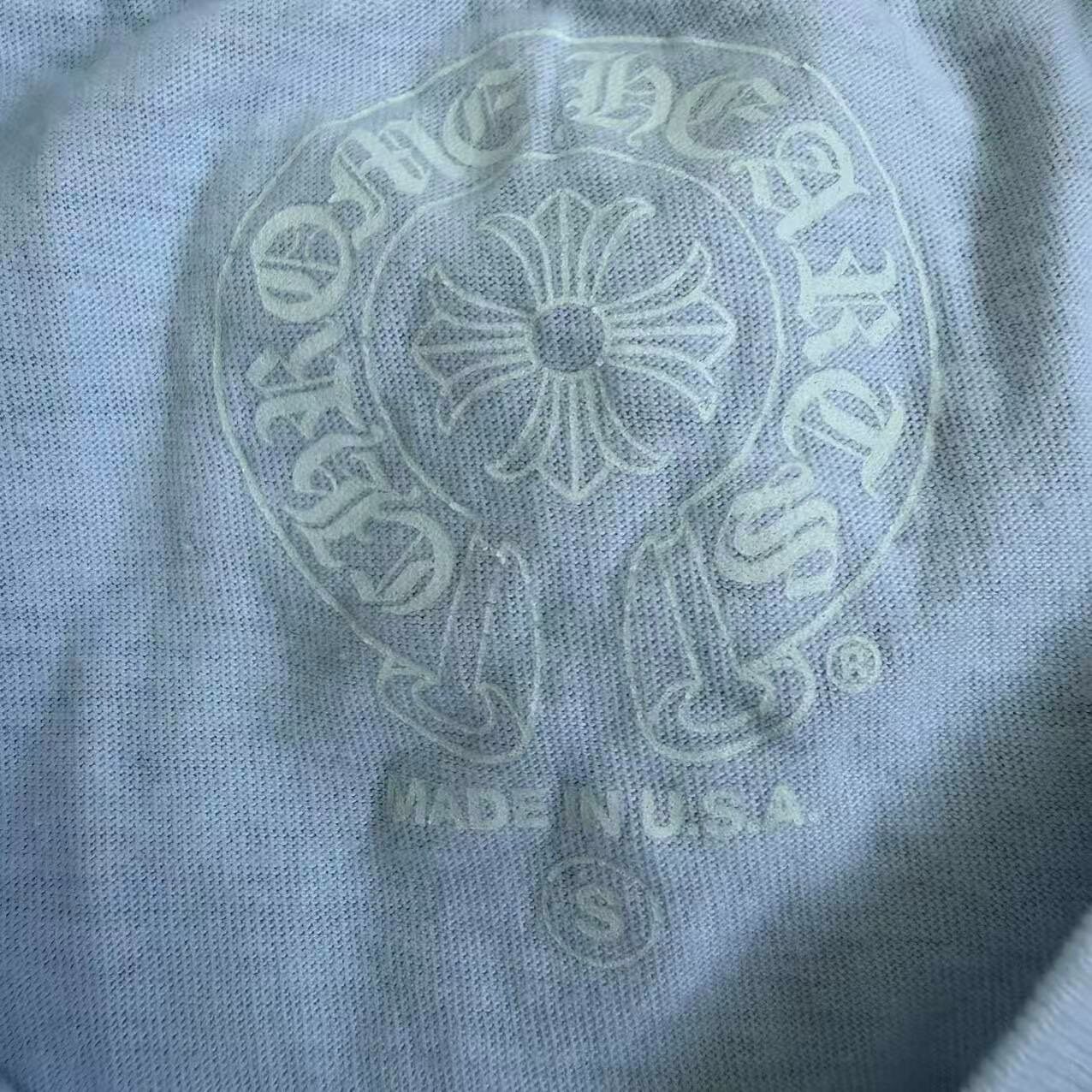 Chrome Hearts Pink Skull Short-Sleeve T-Shirt — detail