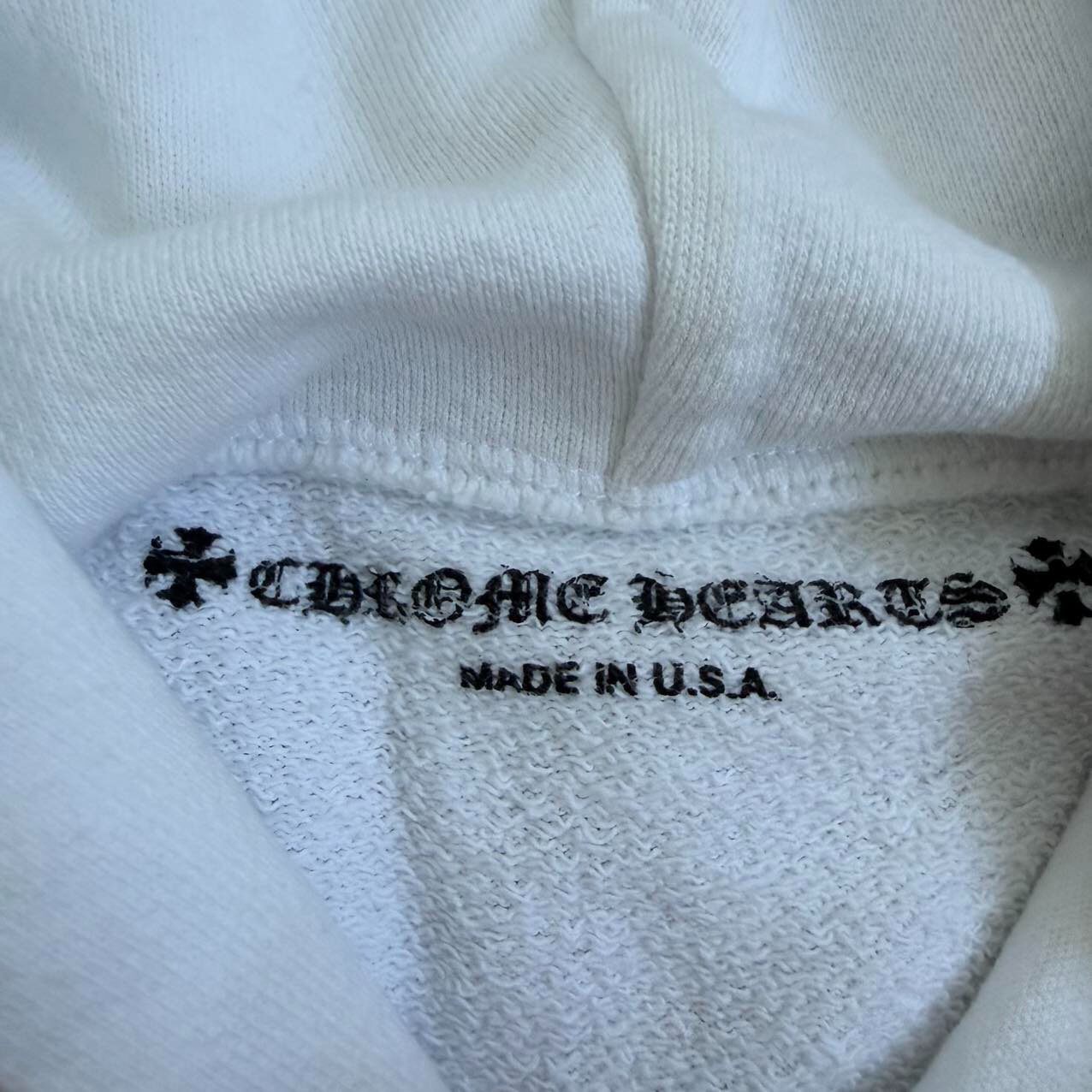 Chrome Hearts White Flag Print Hoodie — detail