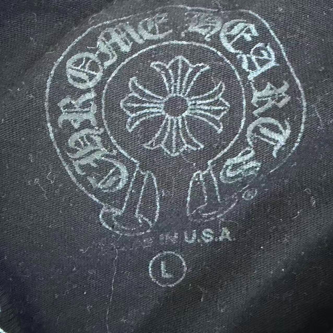 Chrome Hearts Black Long-Sleeve T-Shirt — detail