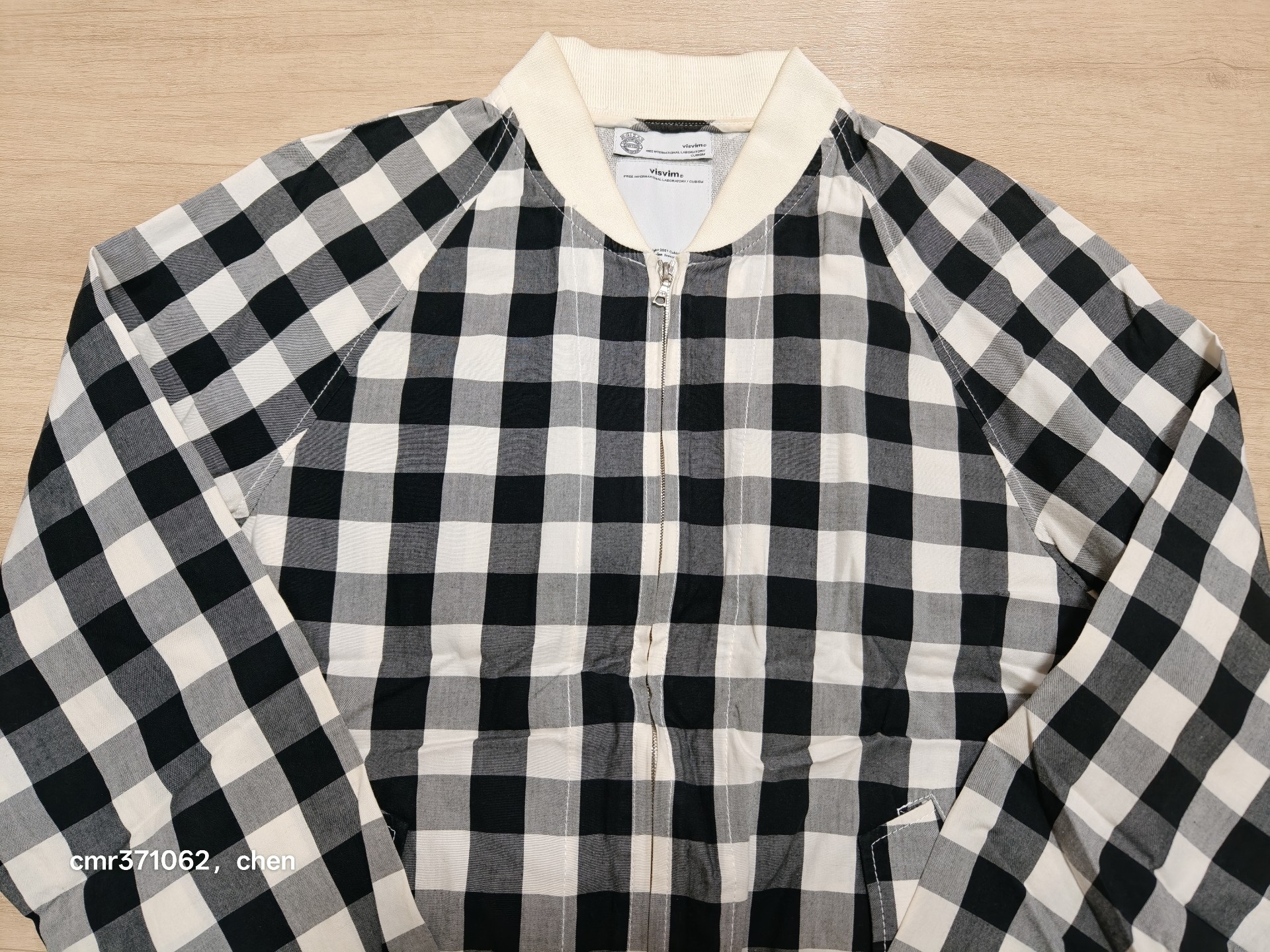 Visvim Giza Checked Bomber Jacket — front