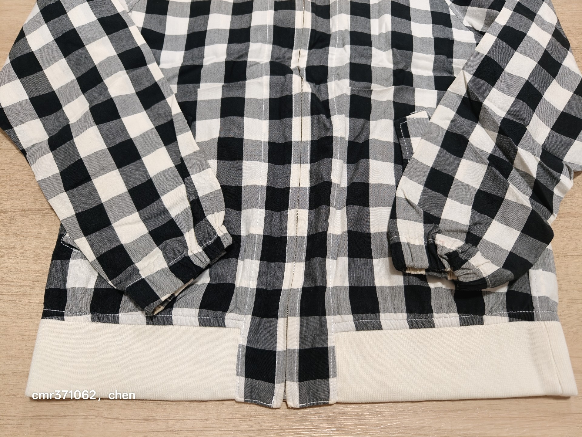Visvim Giza Checked Bomber Jacket — back