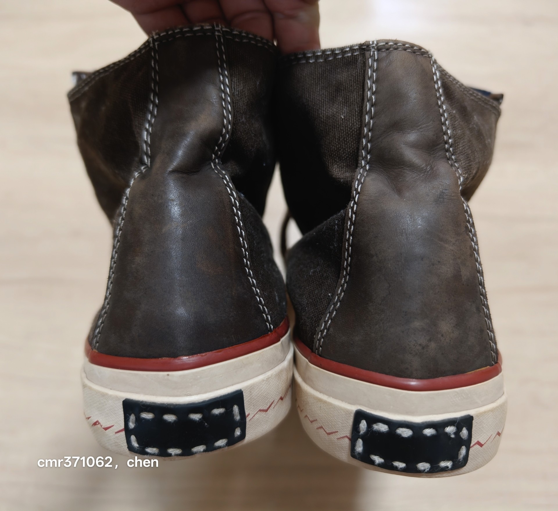 VISVIM 21 ICT Skagway Hi Canvas — label