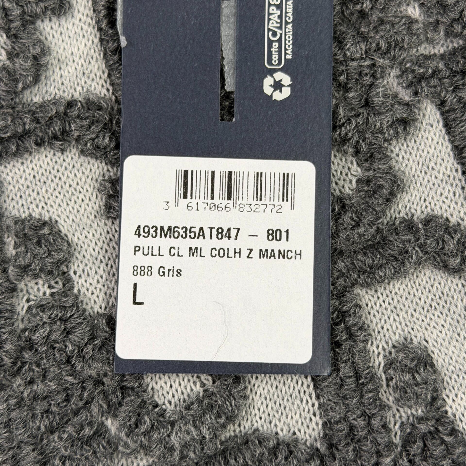Dior 25 Monogram Zip Sweater — back