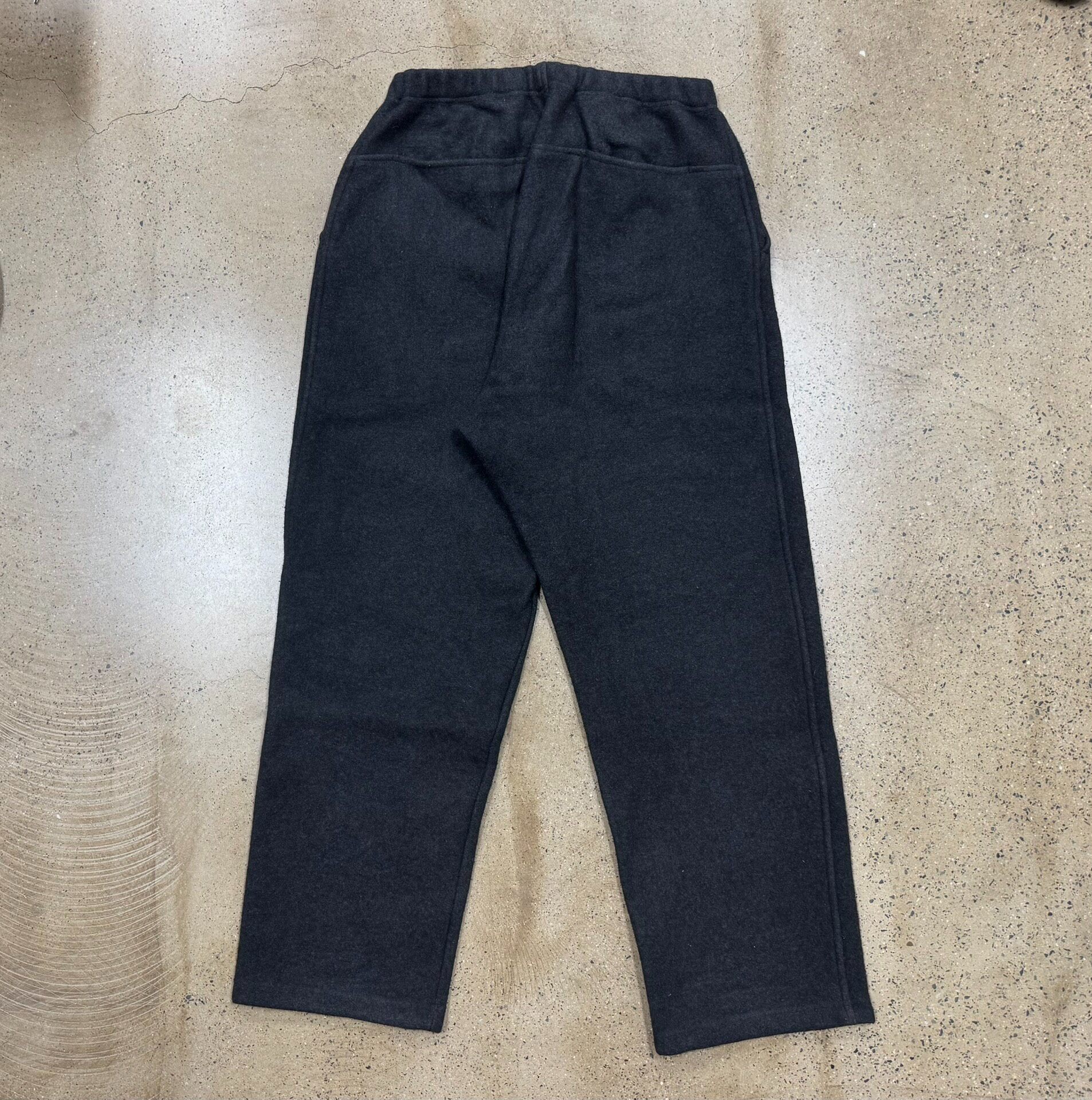 Comoli Wool Felt Relaxed Pants — detail