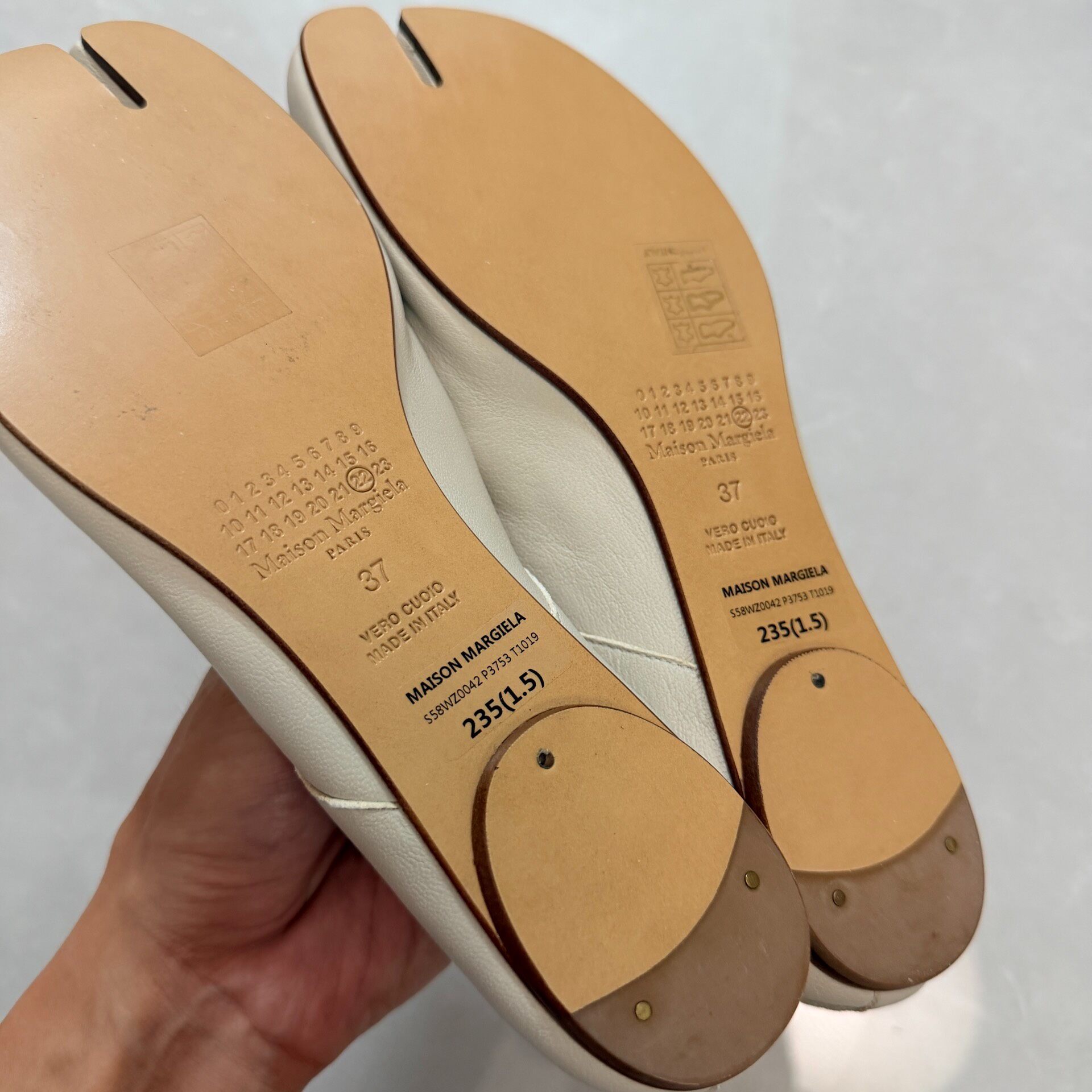 MM6 Maison Margiela Tabi Ballet Flats — back