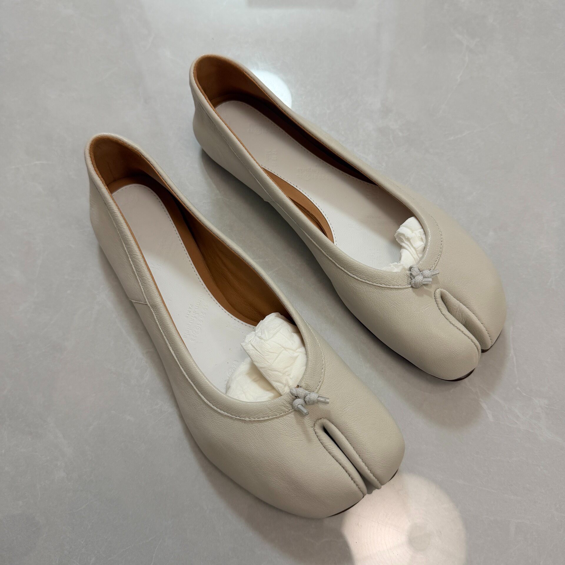 MM6 Maison Margiela Tabi Ballet Flats — front