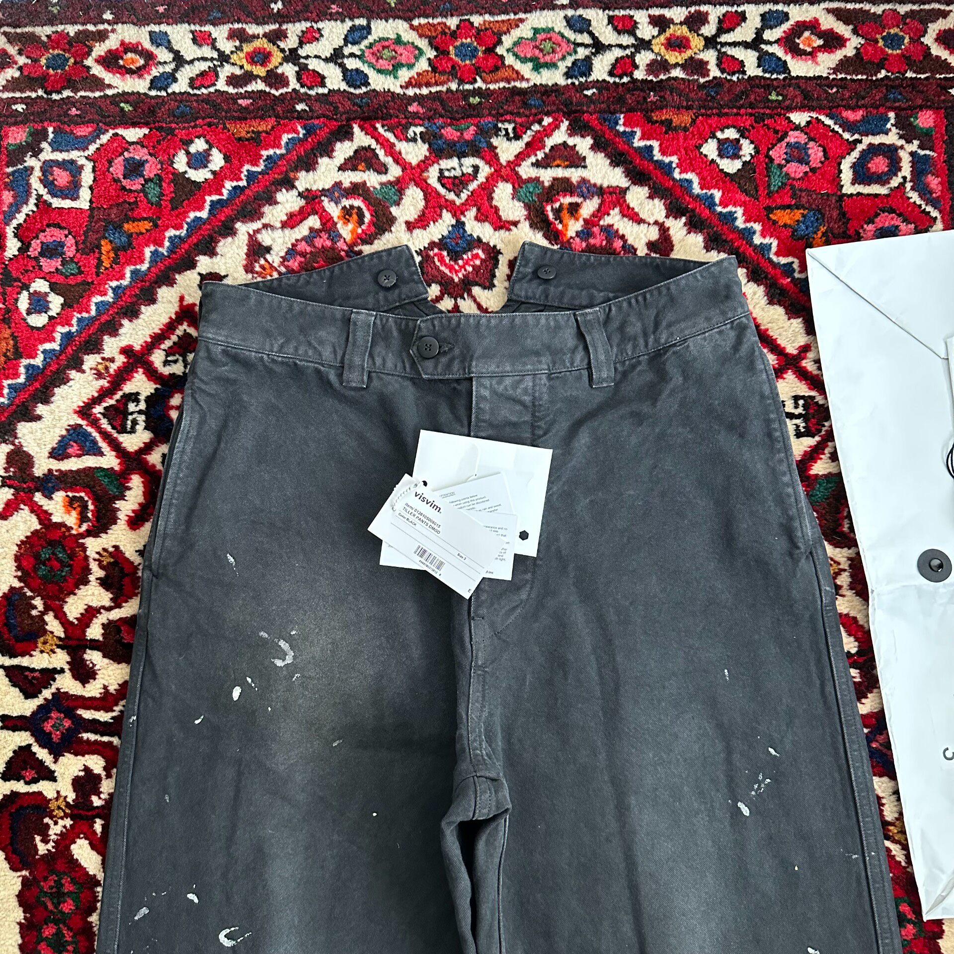 Visvim 26SS Tiller Paint-Splatter Pants — back