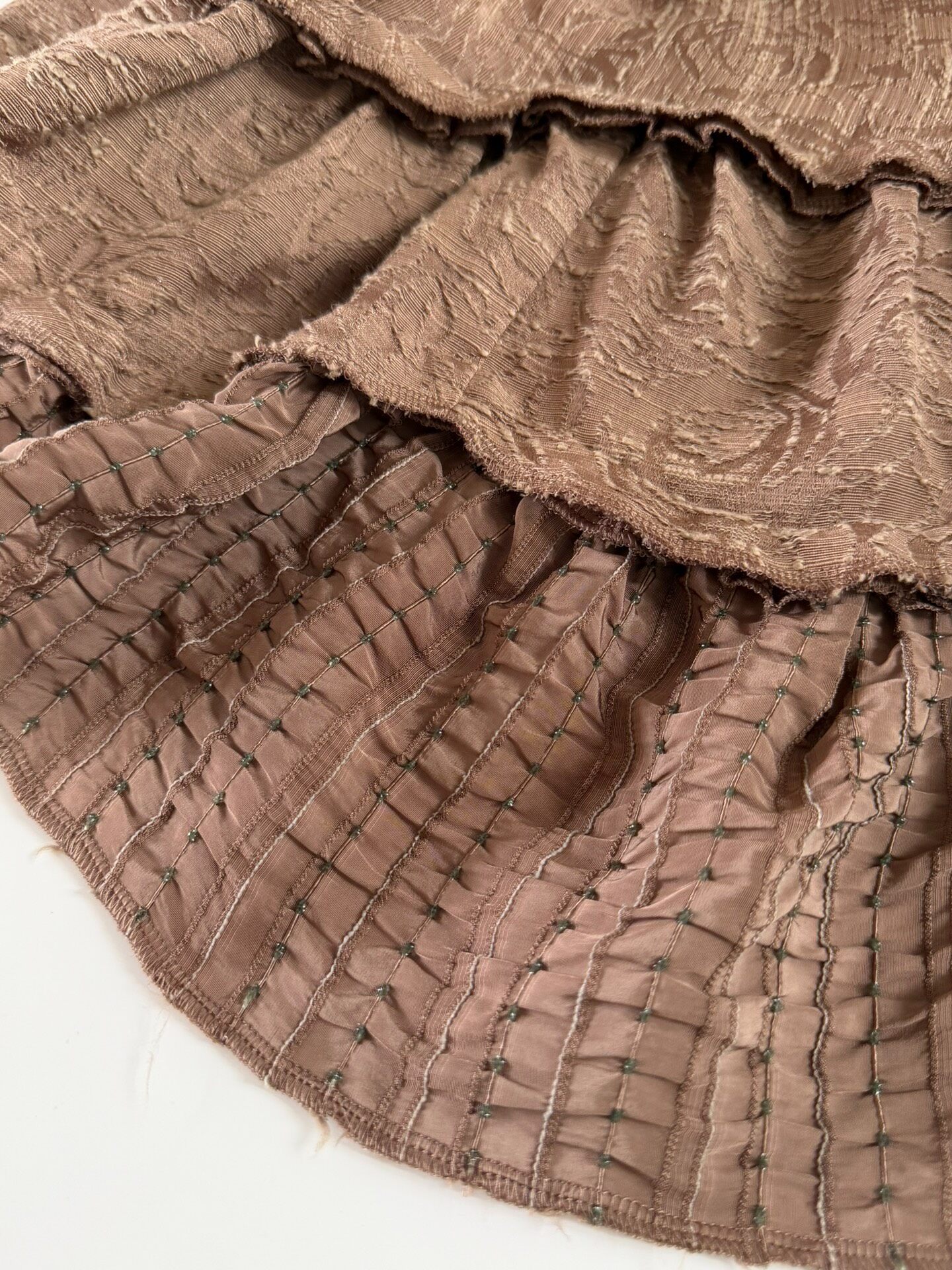 Comme des Garcons Rose Tiered Skirt — back