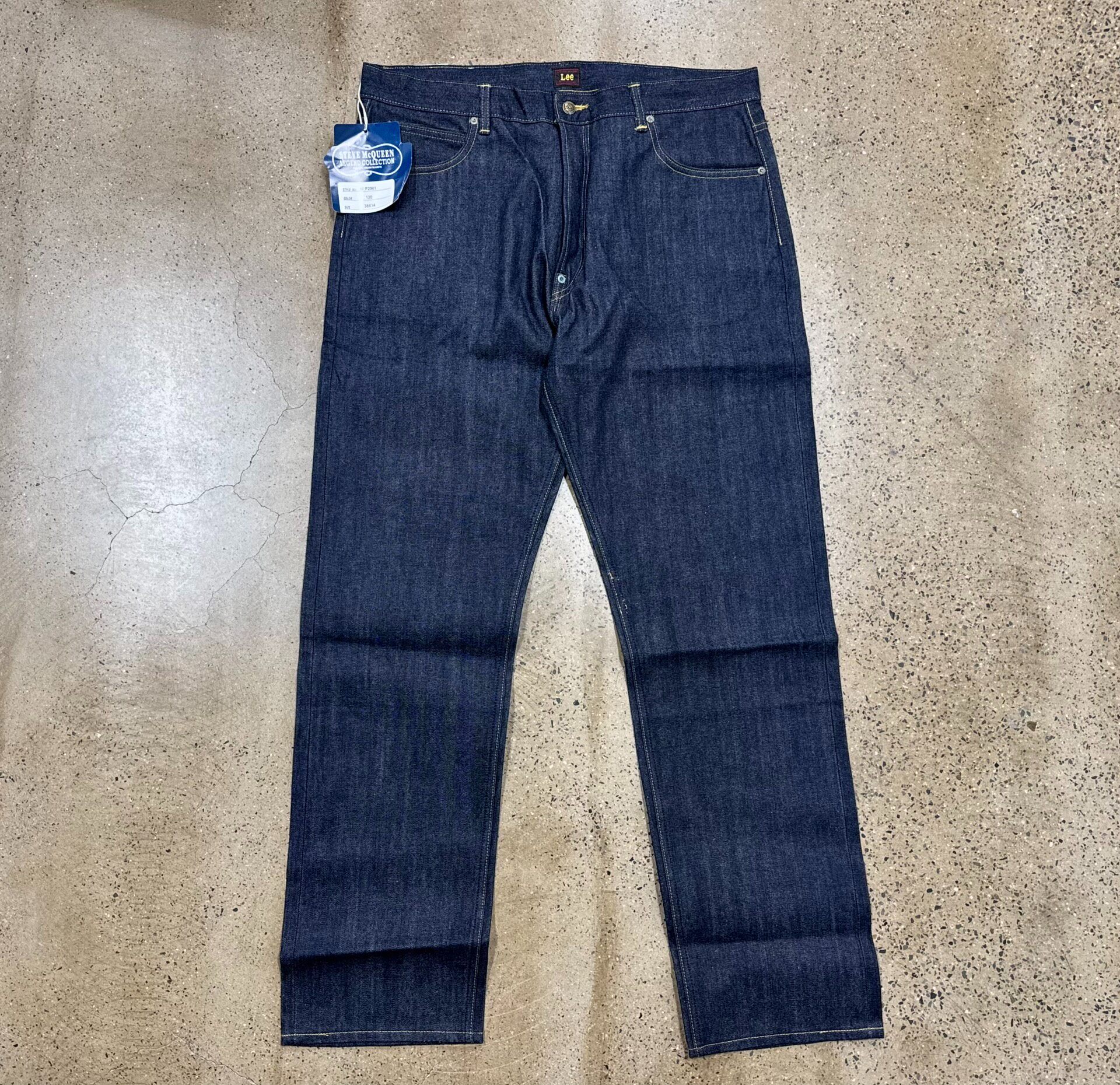 Lee Riders 101-B Raw Denim Jeans — front