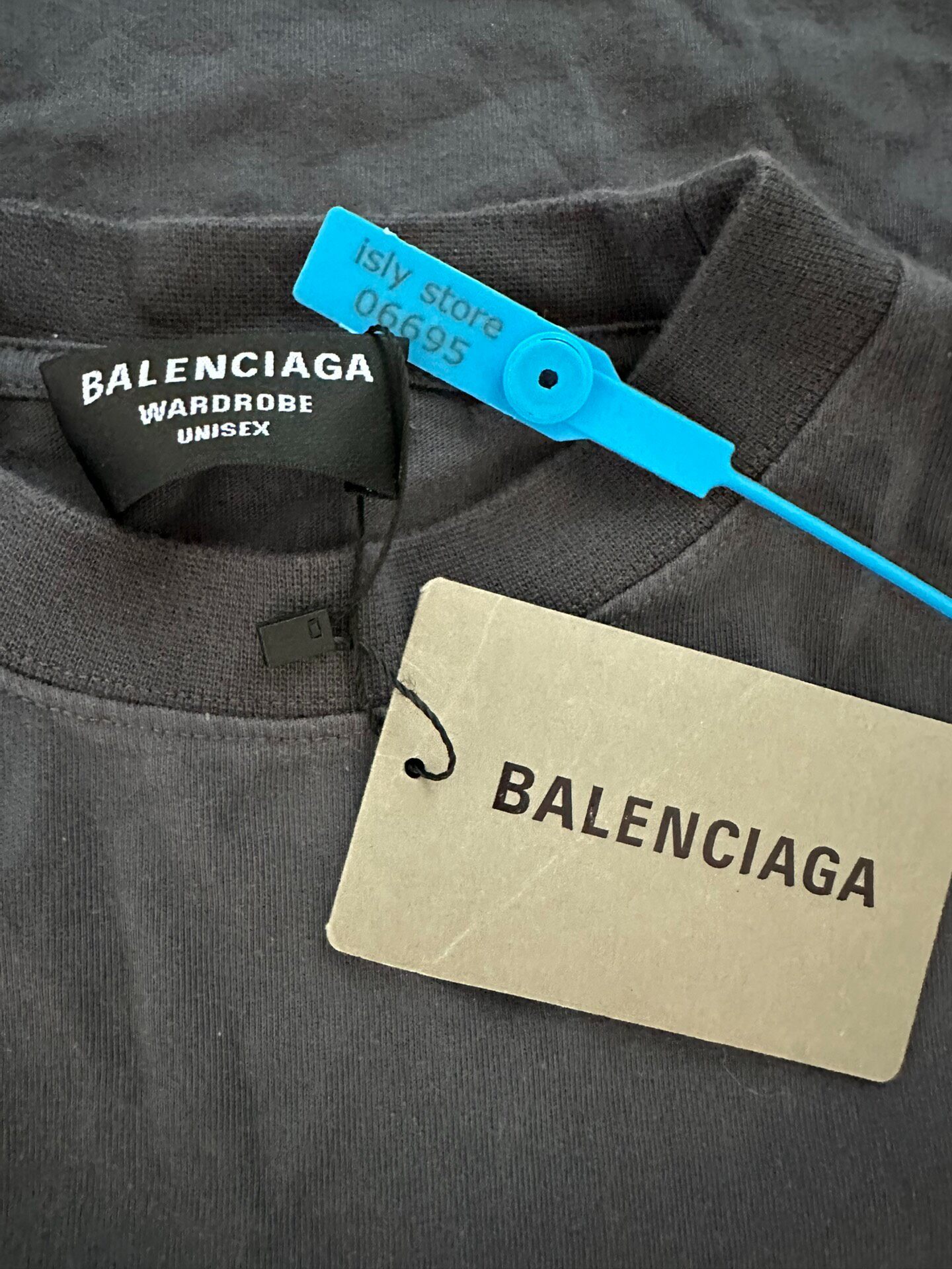 Balenciaga Political Logo Print T-Shirt — label