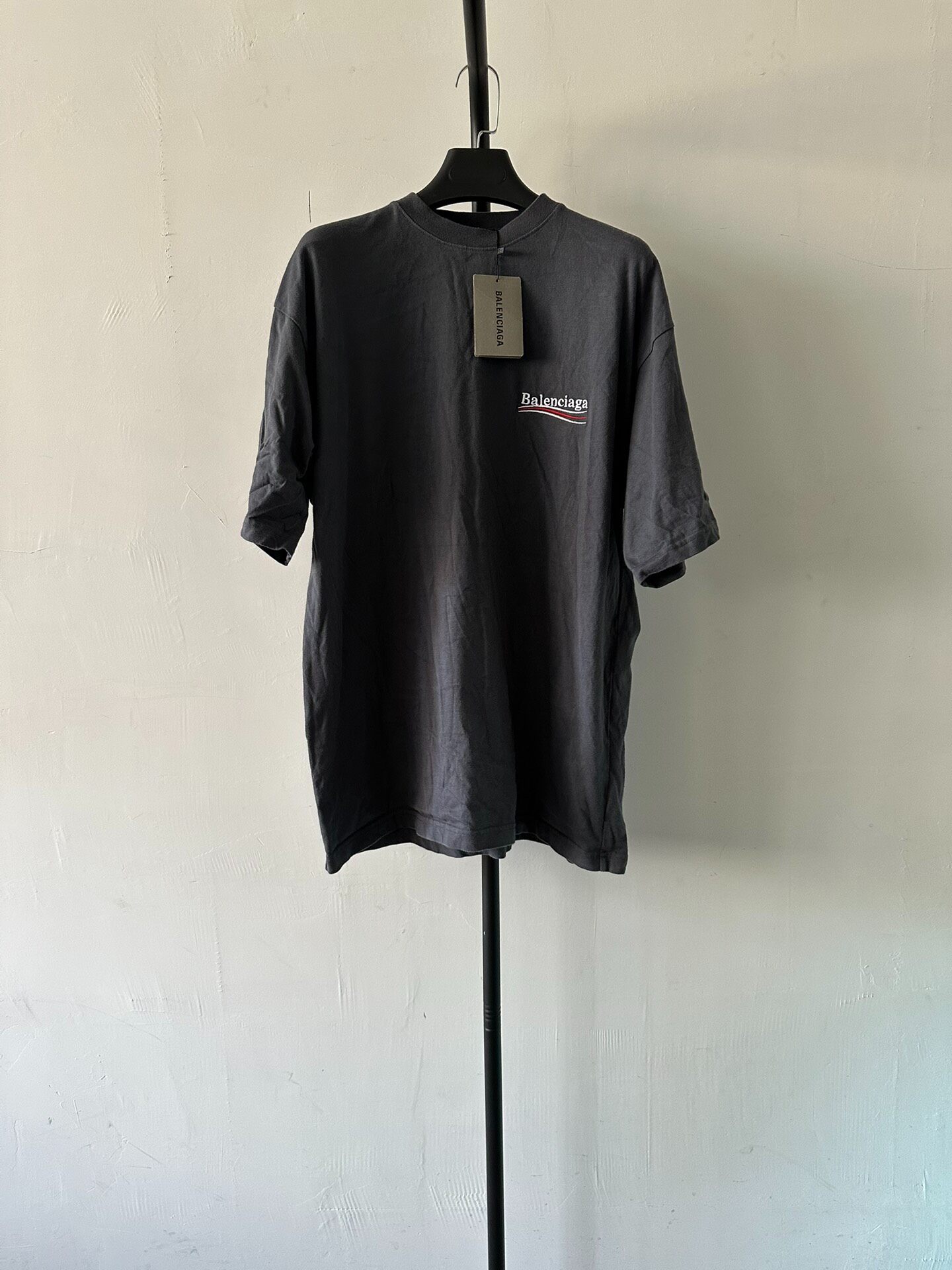 Balenciaga Political Logo Print T-Shirt