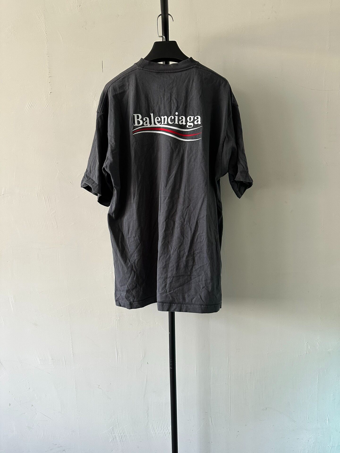 Balenciaga Political Logo Print T-Shirt — front