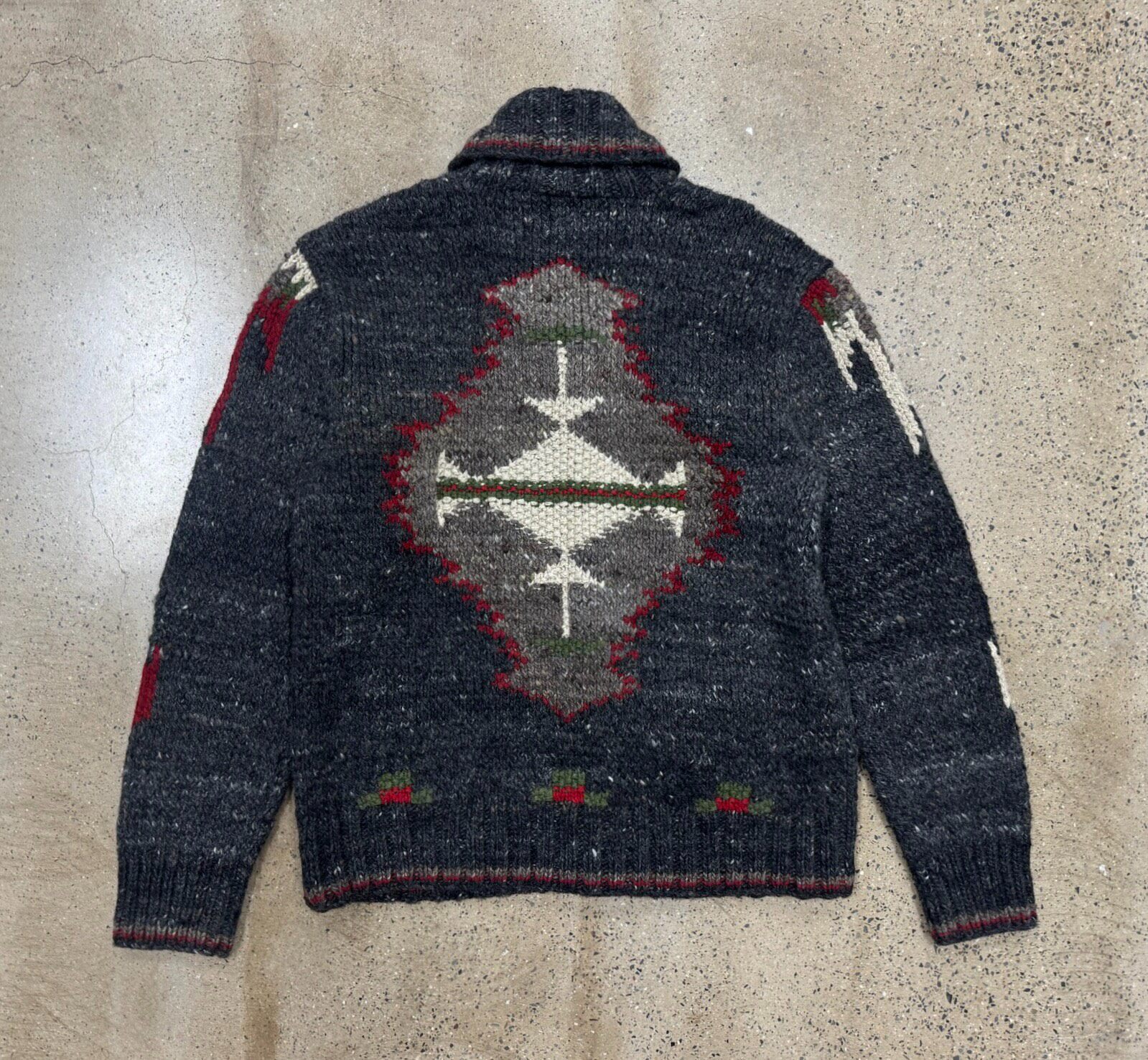 RRL Double RL Southwest Knit Cardigan — front