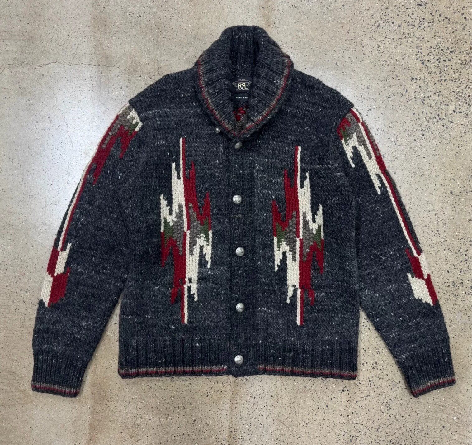 RRL Double RL Southwest Knit Cardigan