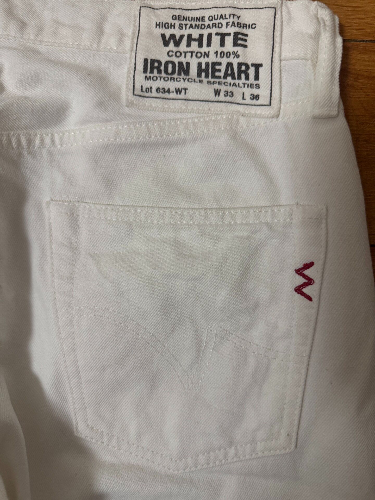 Iron Heart 634 14oz Straight Jeans — detail