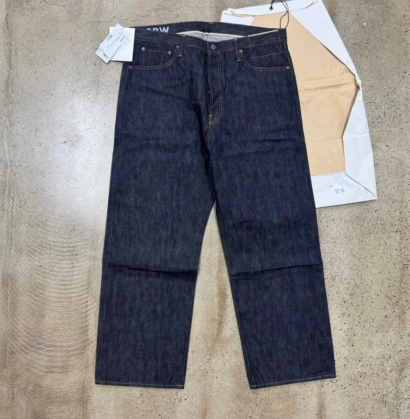 Visvim 25AW Social Sculpture 01 Raw Jeans — front
