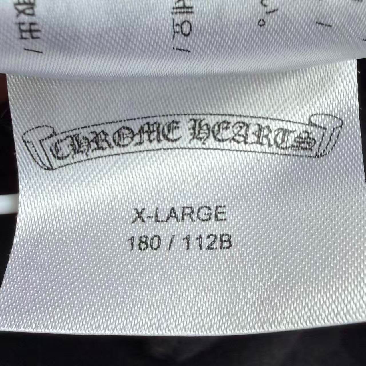 Chrome Hearts Cross Print Long Sleeve Top — label