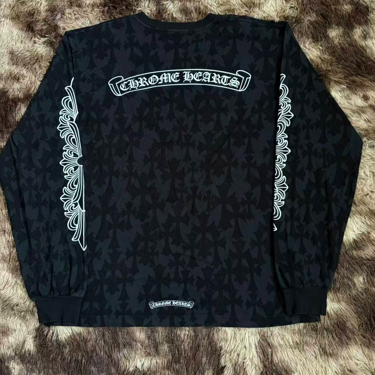 Chrome Hearts Cross Print Long Sleeve Top — front