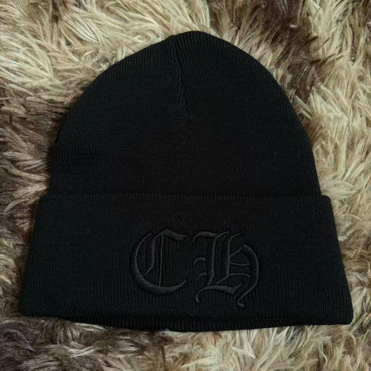 Chrome Hearts Black Knit Beanie