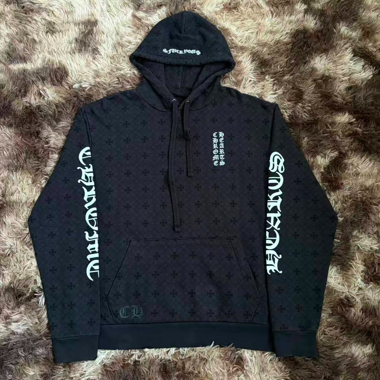 Chrome Hearts Black Hooded Sweatshirt