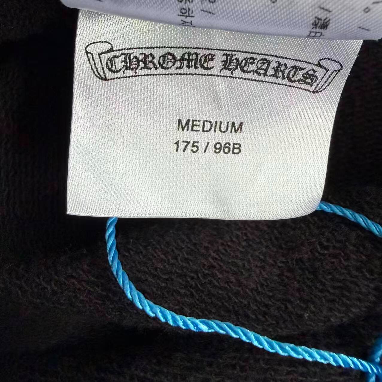 Chrome Hearts Black Hooded Sweatshirt — label