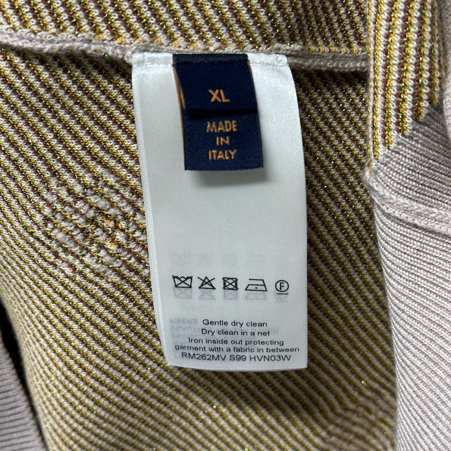 Louis Vuitton FW26 Knit Cardigan — label