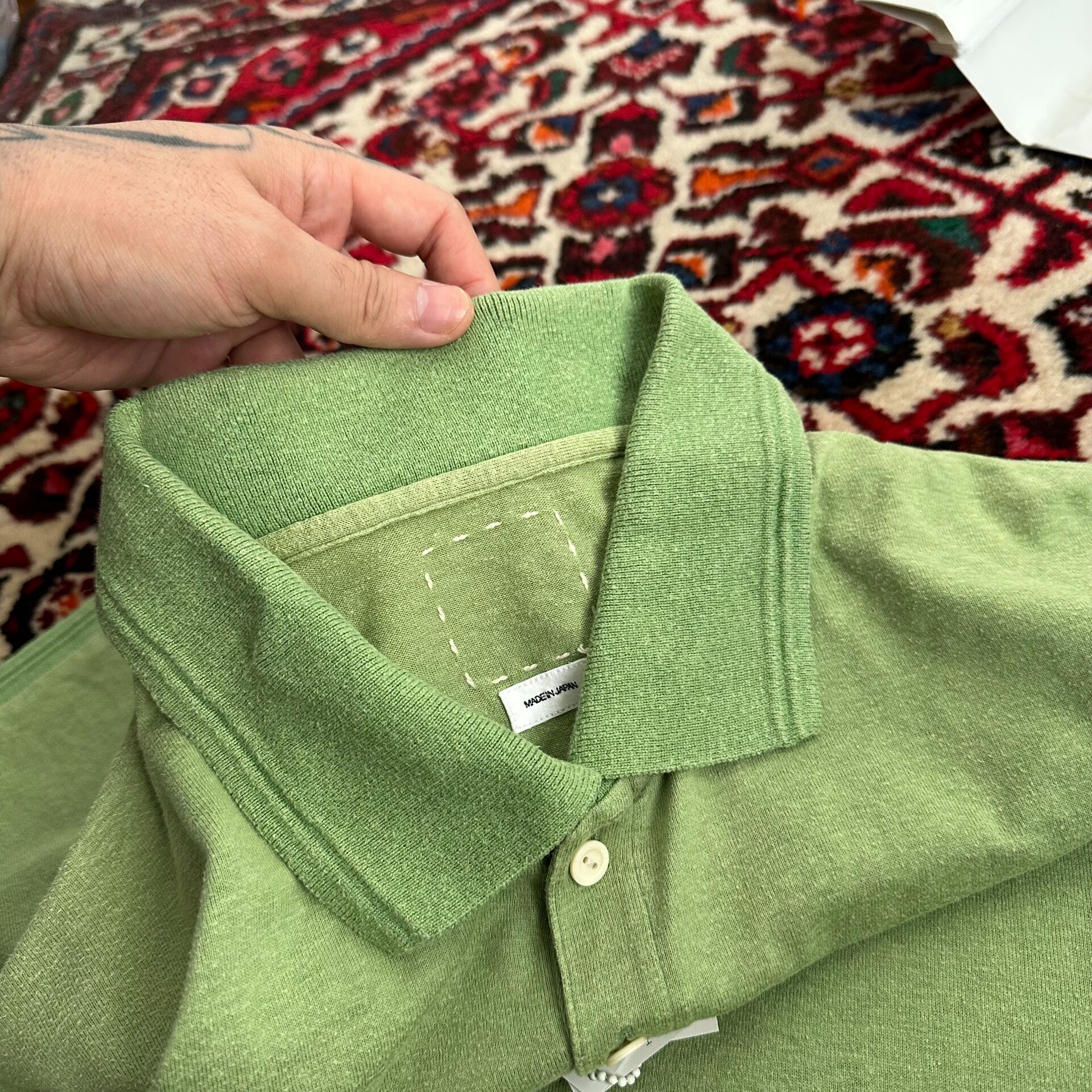 Visvim 22SS Jumbo Weller Polo Shirt — label