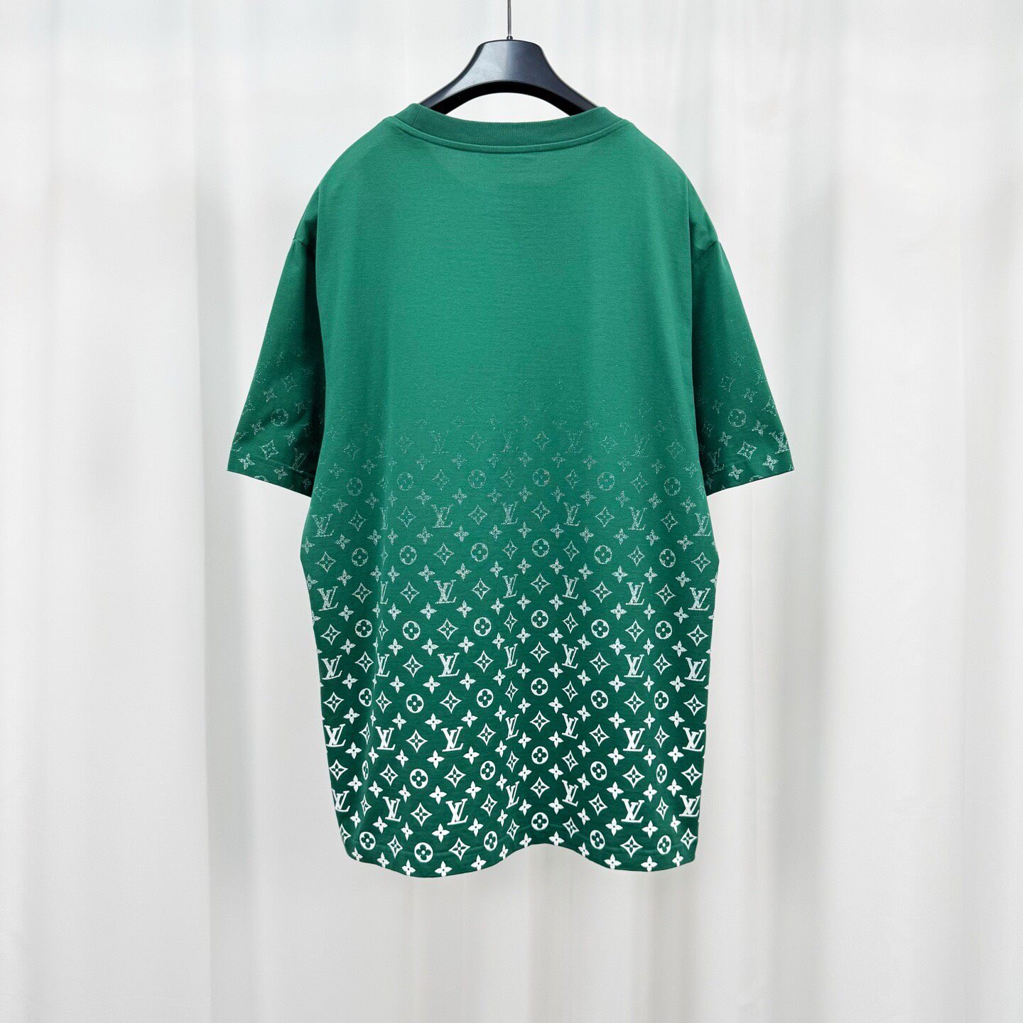 Louis Vuitton Green Monogram Short Sleeve Tee — front