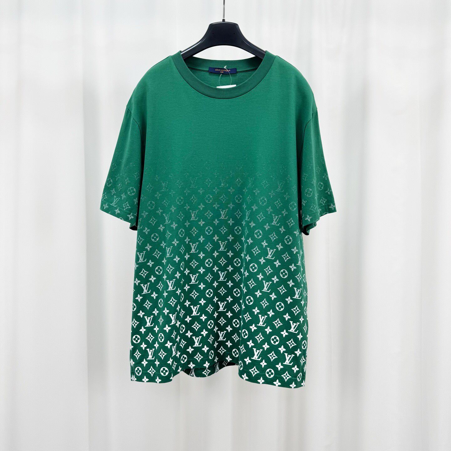 Louis Vuitton Green Monogram Short Sleeve Tee