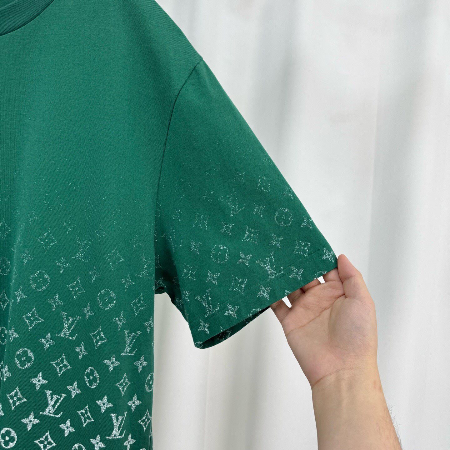 Louis Vuitton Green Monogram Short Sleeve Tee — back