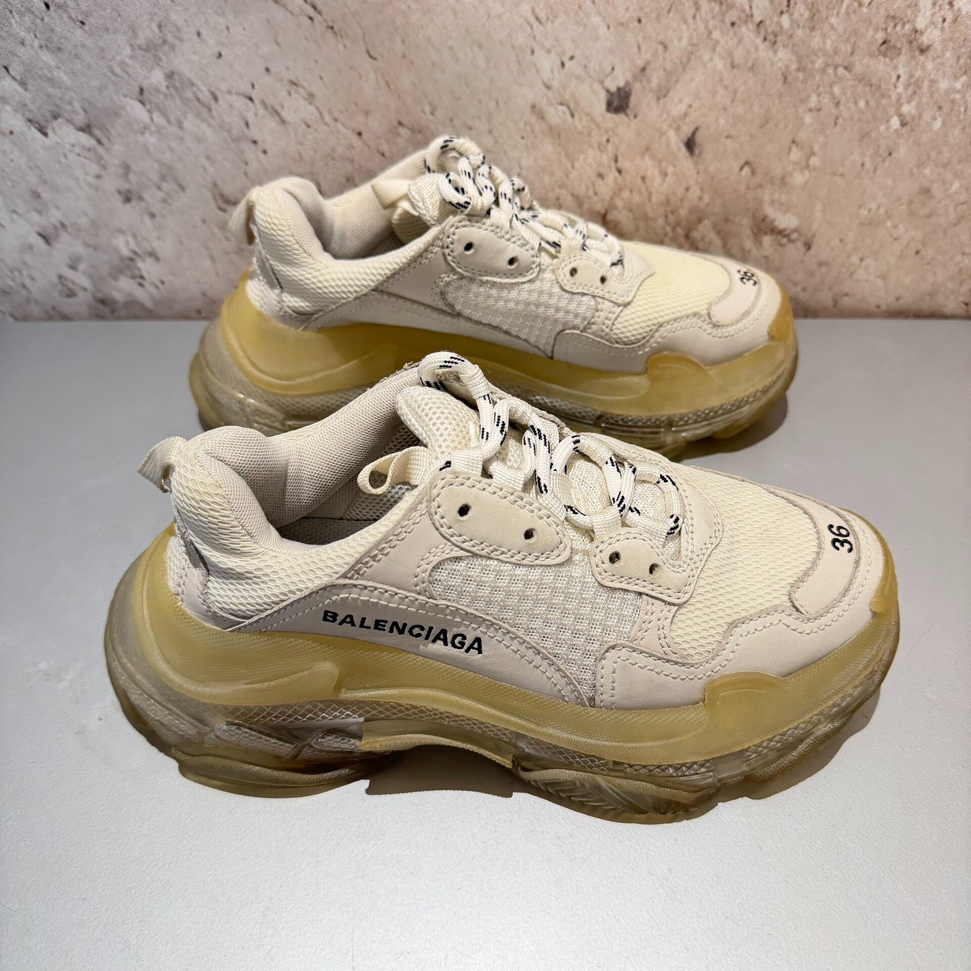 Balenciaga Triple S Sneakers Size 36 — back