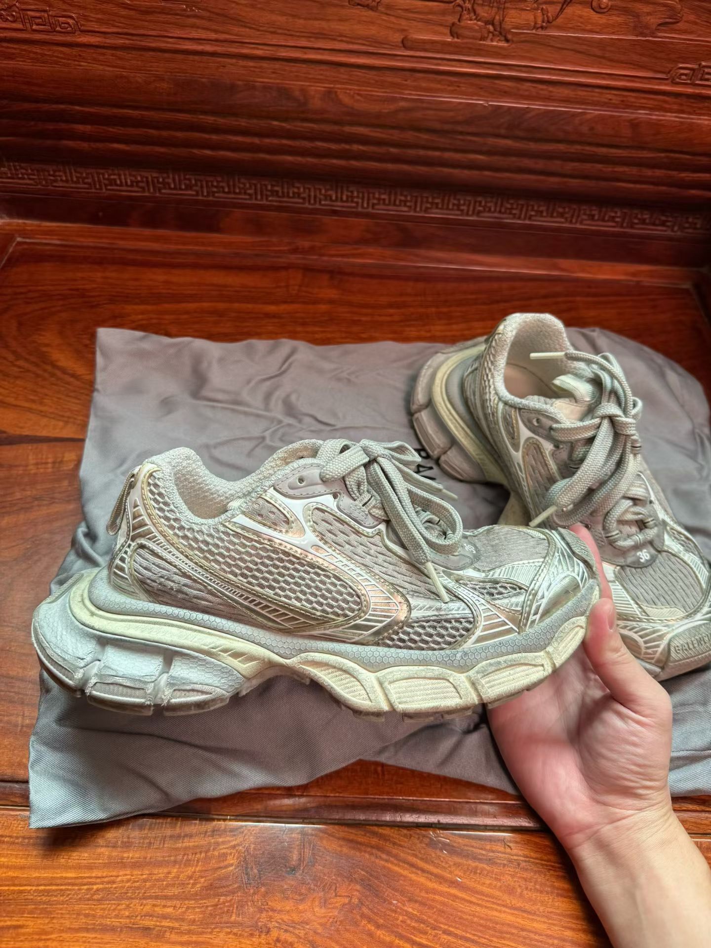 Balenciaga 3XL Sneakers Size 36 — front