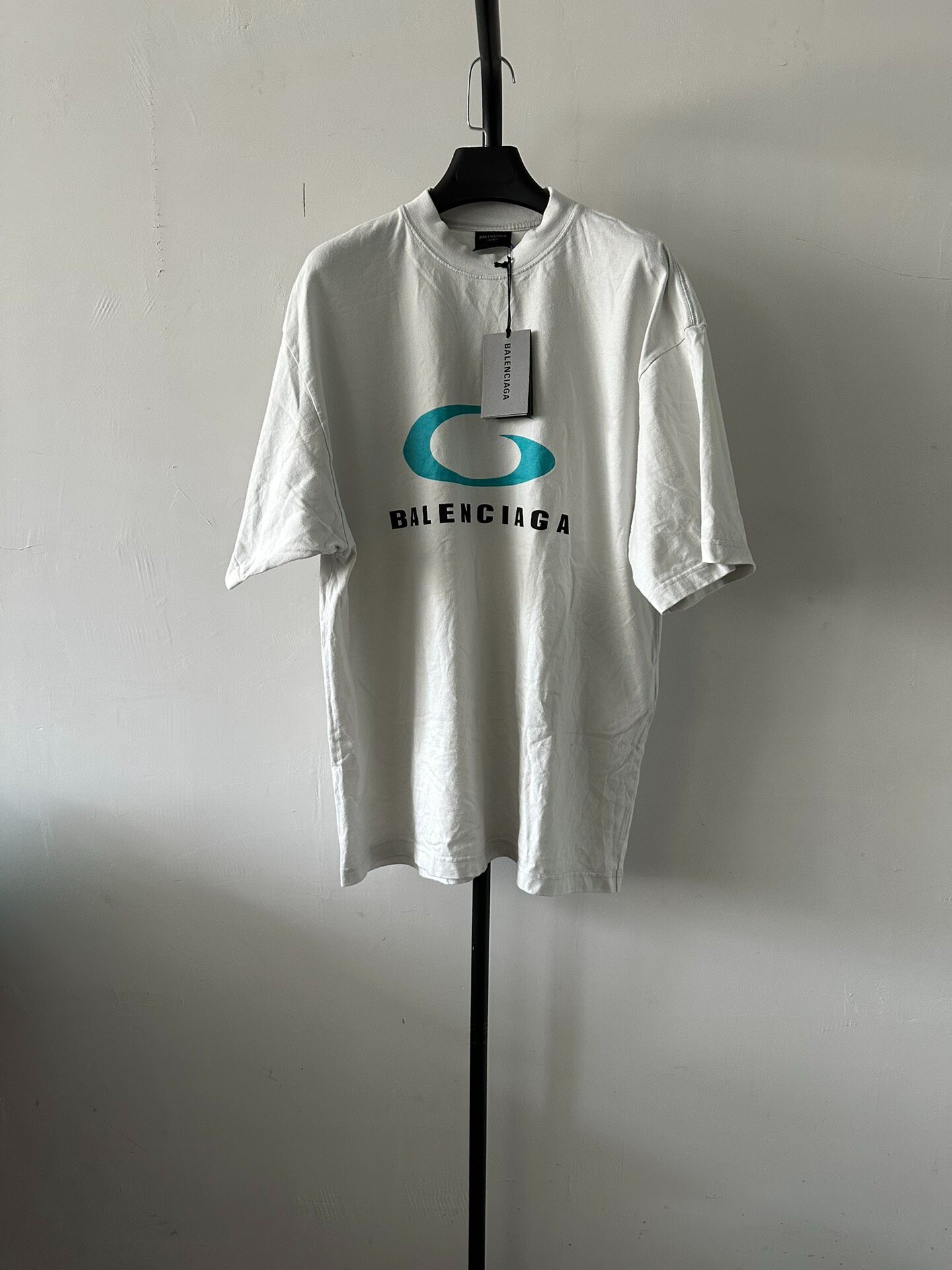 Balenciaga Short Sleeve Logo Crewneck T-Shirt