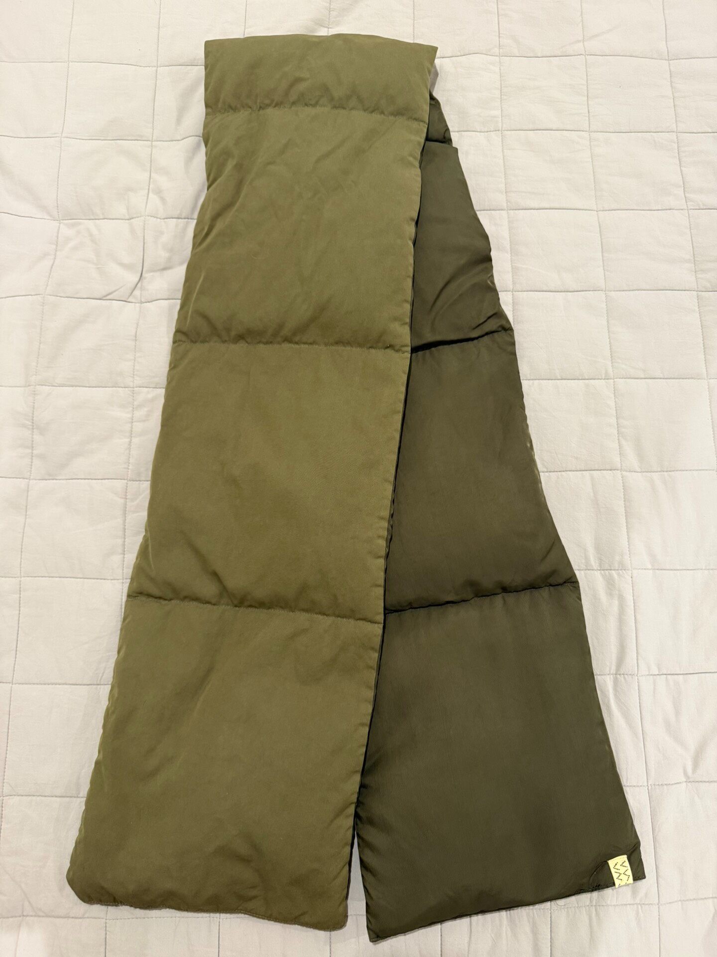 Visvim Olive Green Down Scarf