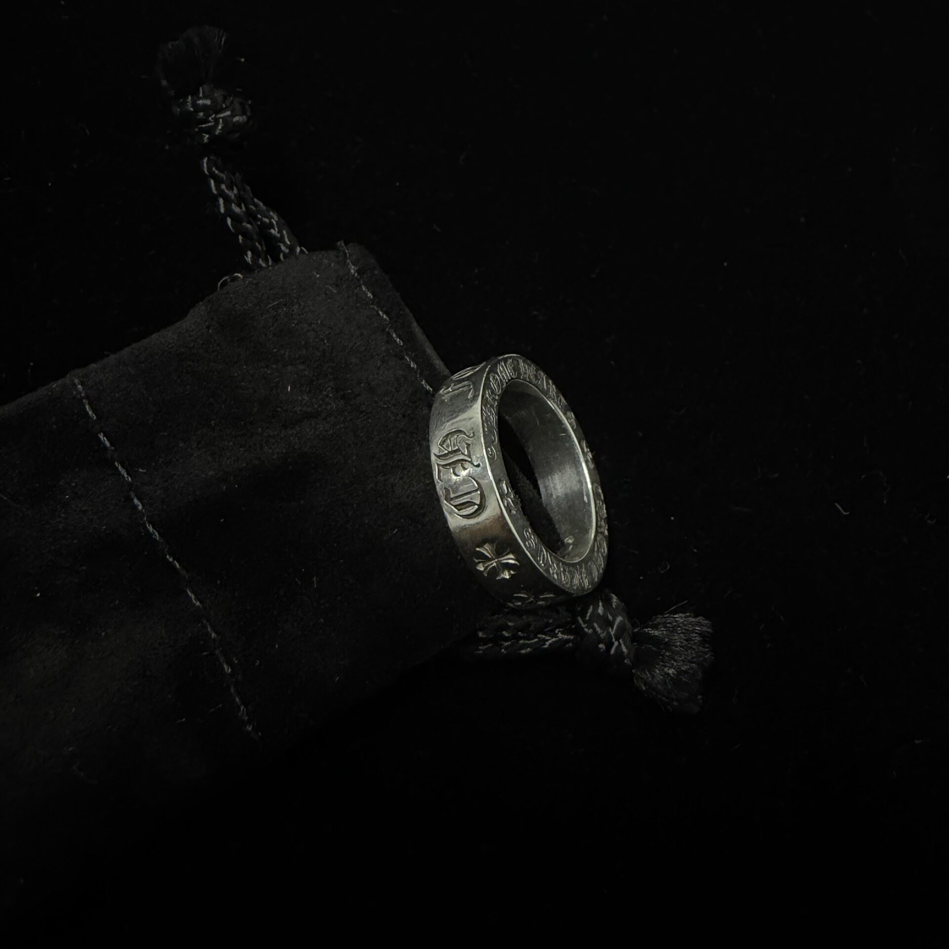 Chrome Hearts CH Forever Silver Ring — detail