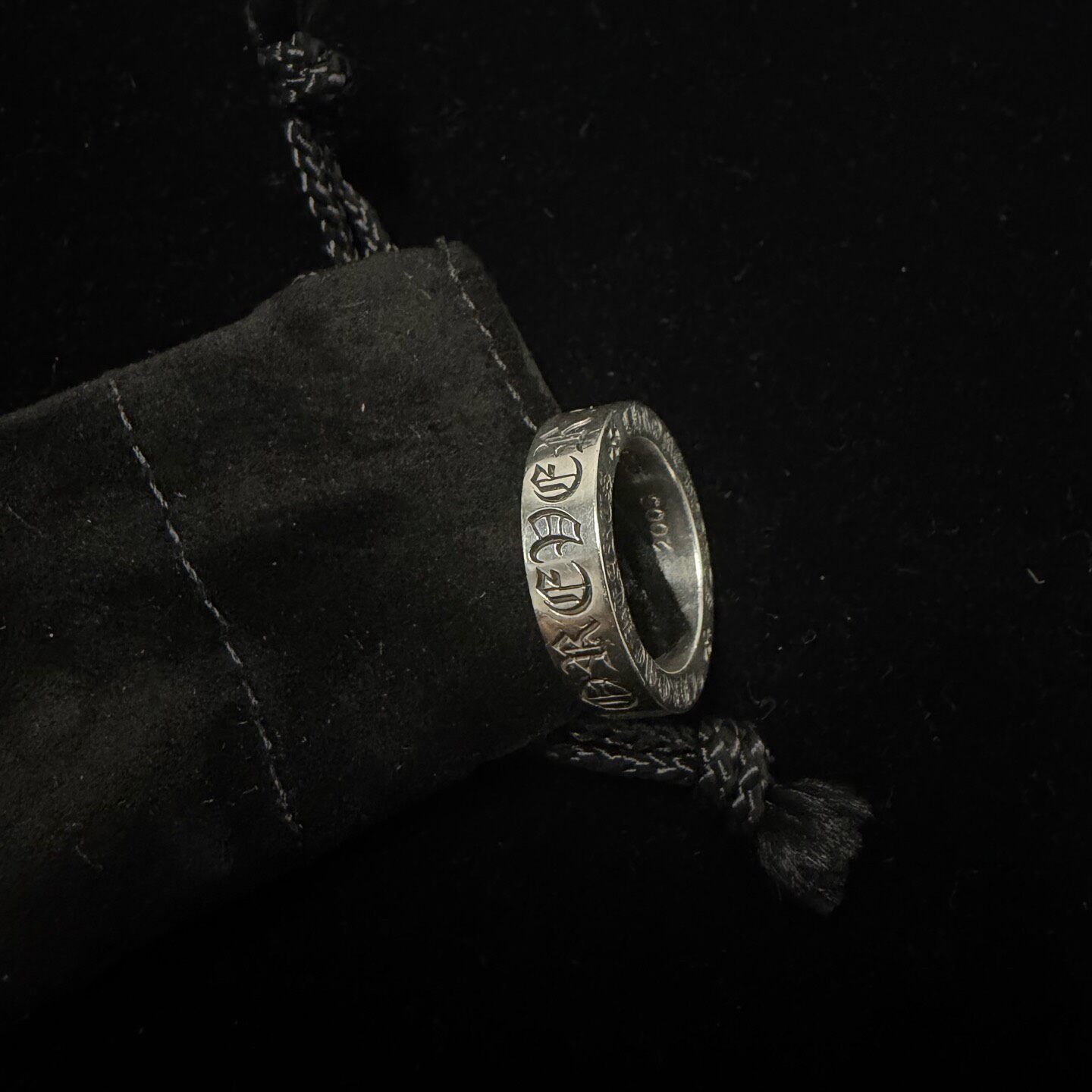 Chrome Hearts CH Forever Silver Ring — front