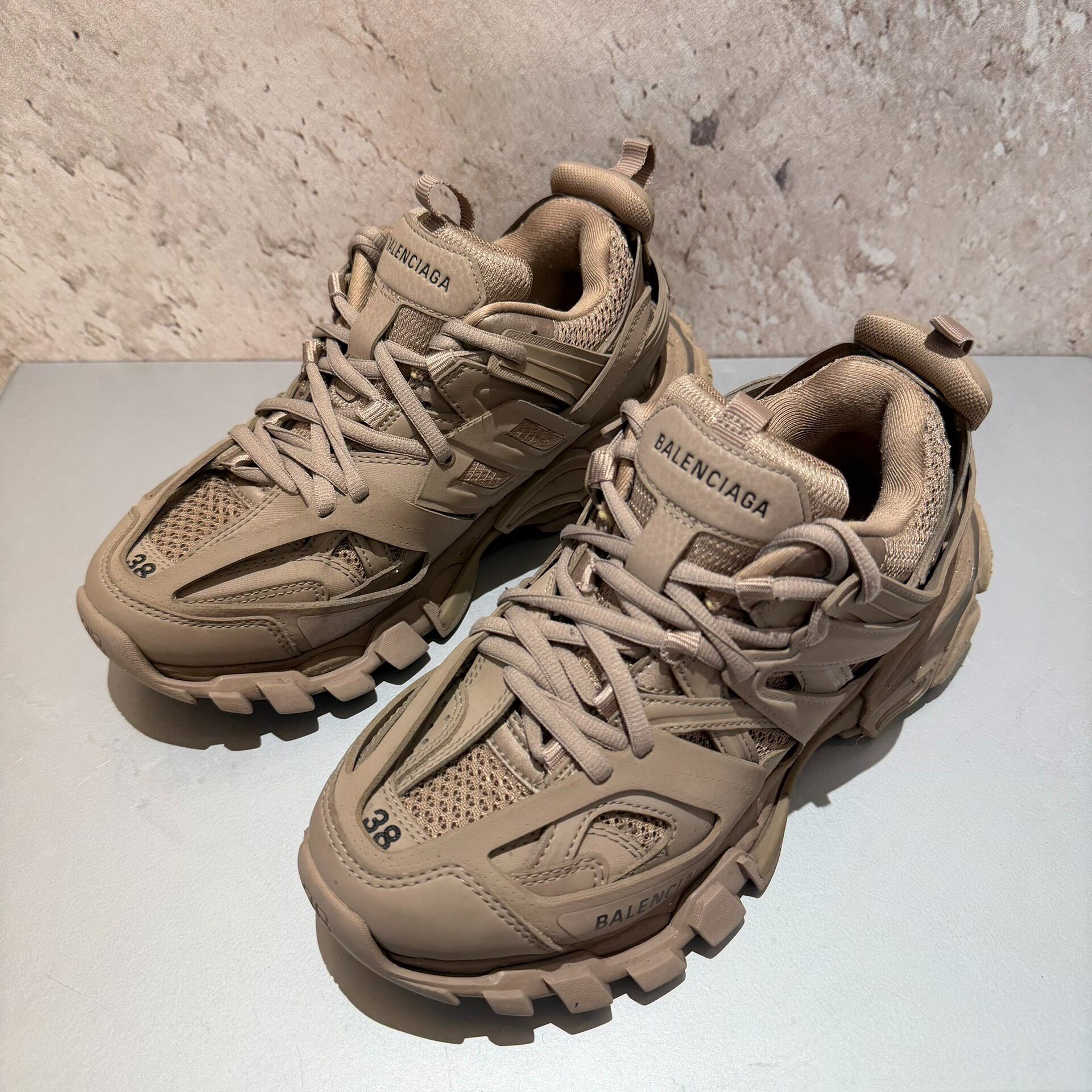 Balenciaga Track 1.0 Beige Sneakers