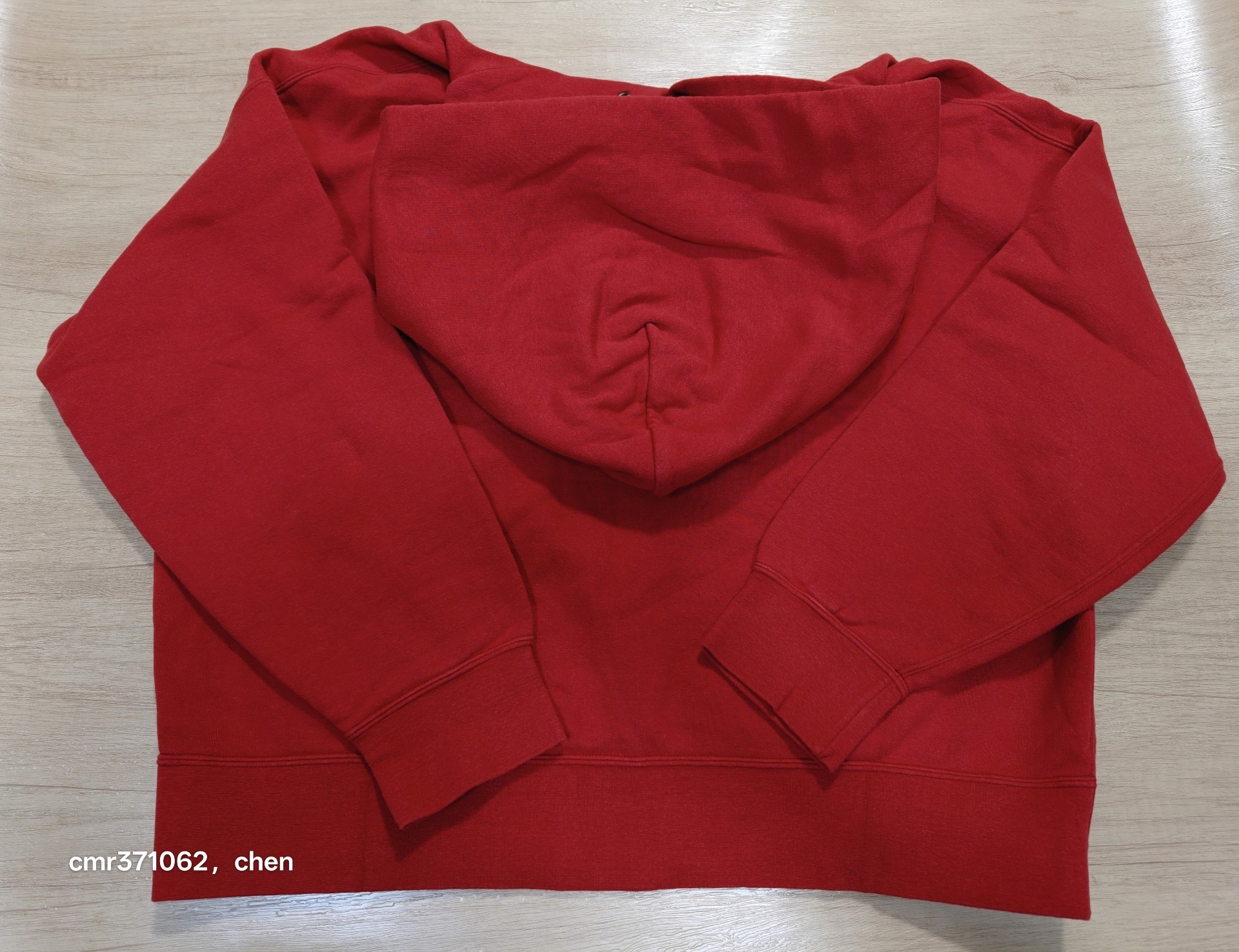 Visvim 20ss Amplus Red Hoodie — label