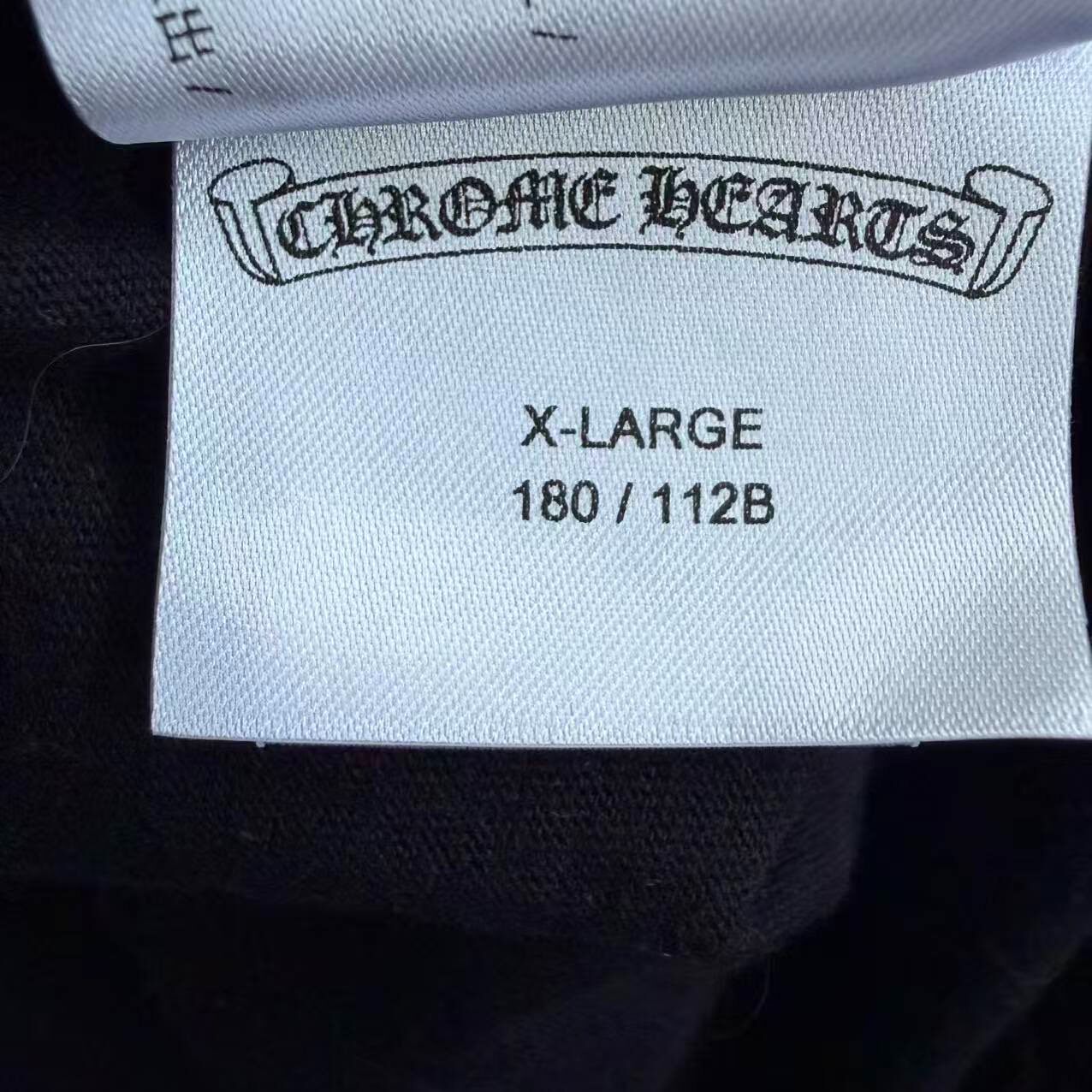 Chrome Hearts Gothic Collar Long-sleeve Tee — label