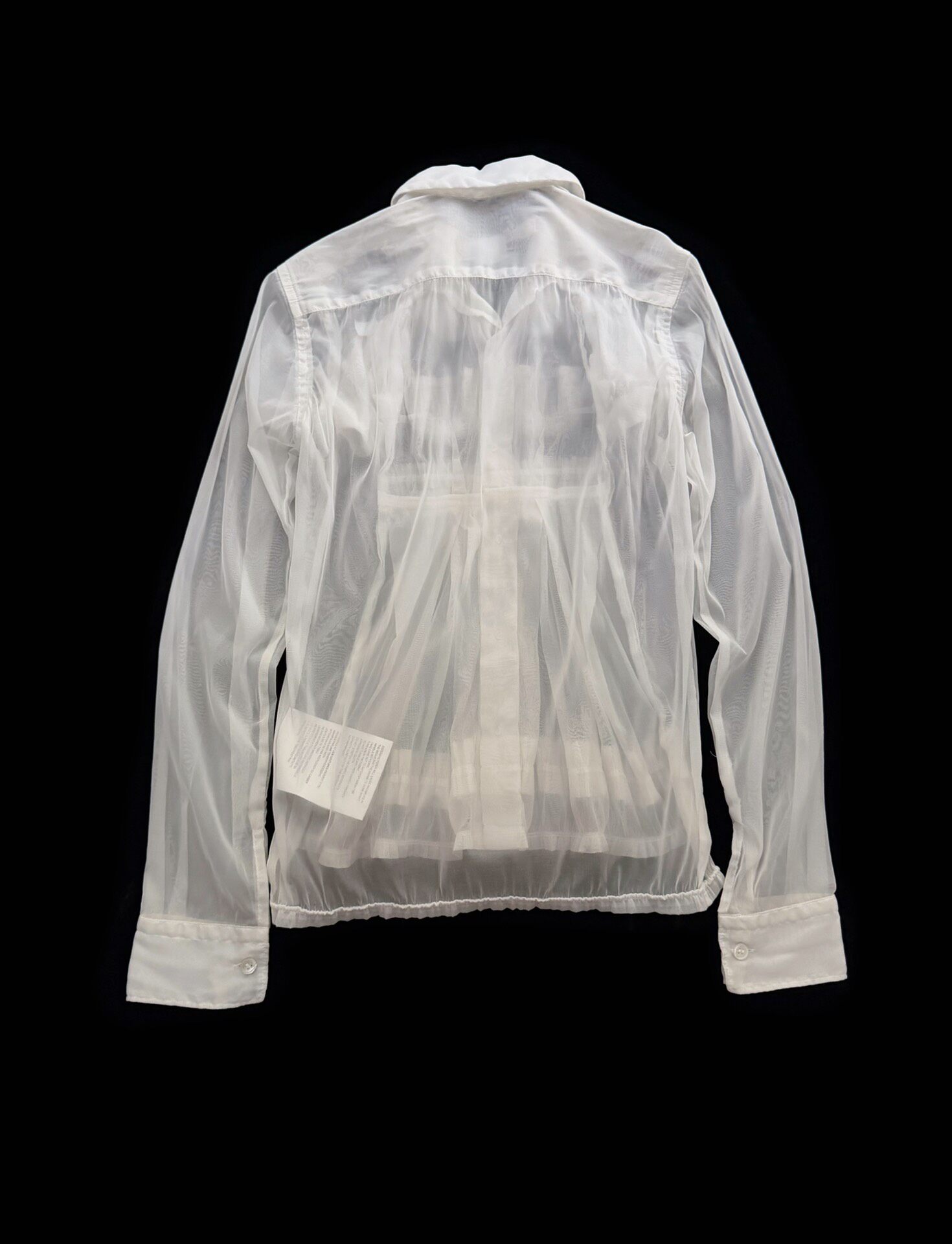 Comme des Garcons Sheer Blouse — detail
