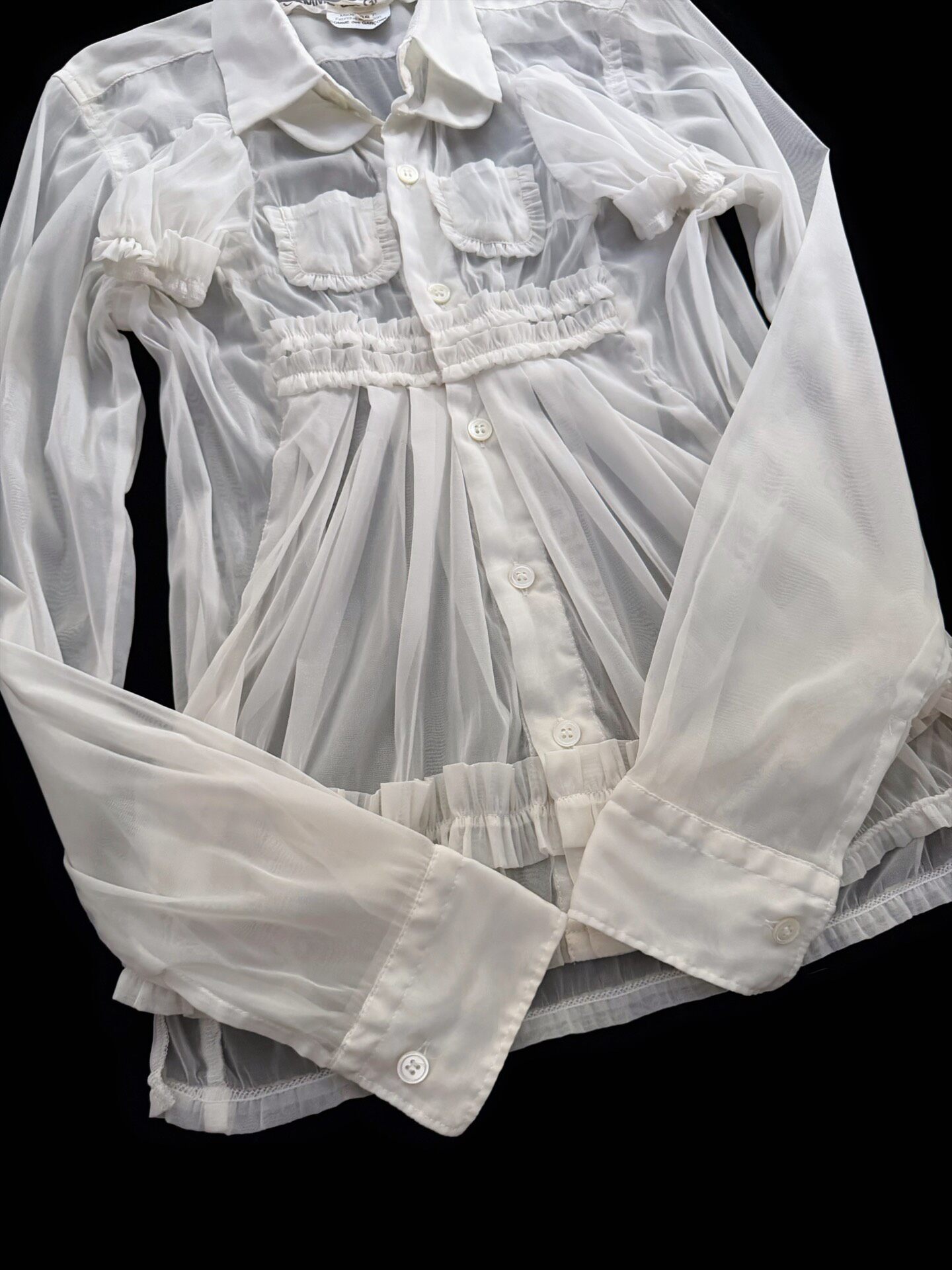 Comme des Garcons Sheer Blouse — back