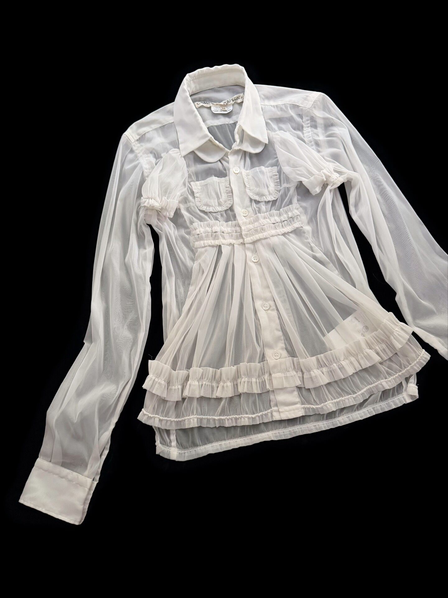 Comme des Garcons Sheer Blouse — label