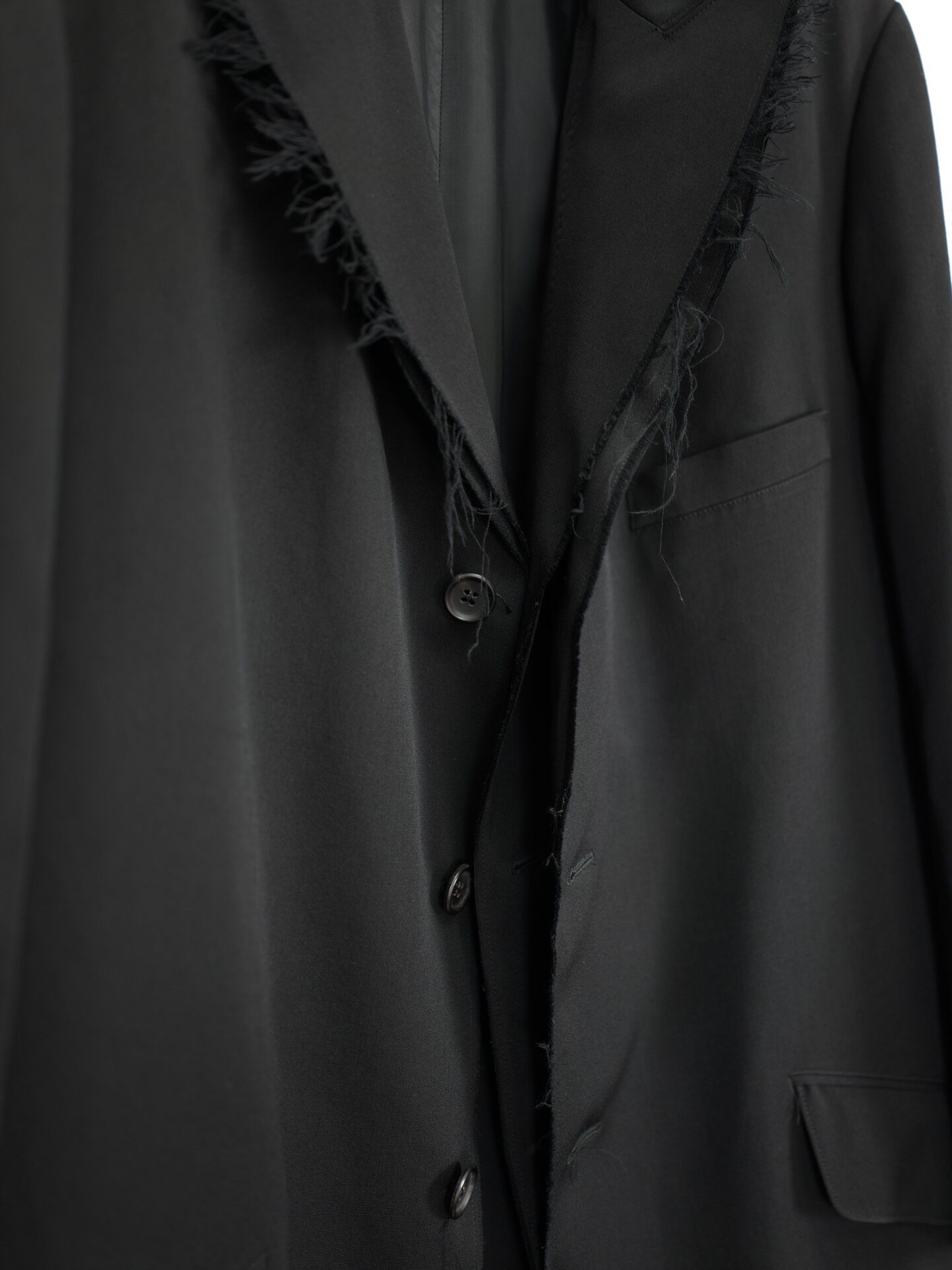 Yohji Yamamoto 23SS Frayed Coat — back