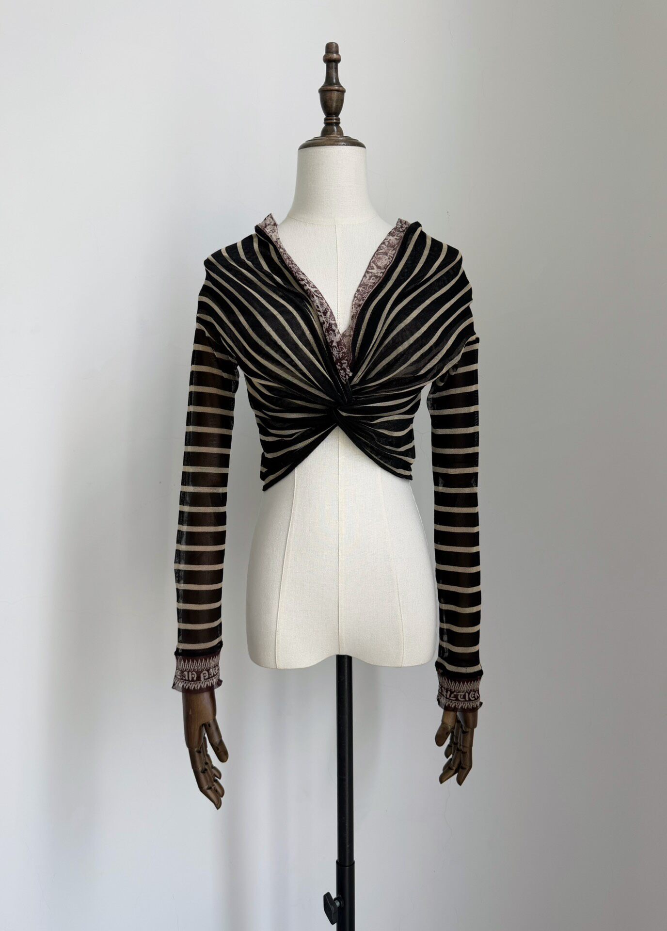 Vintage Jean Paul Gaultier Striped Mesh Top