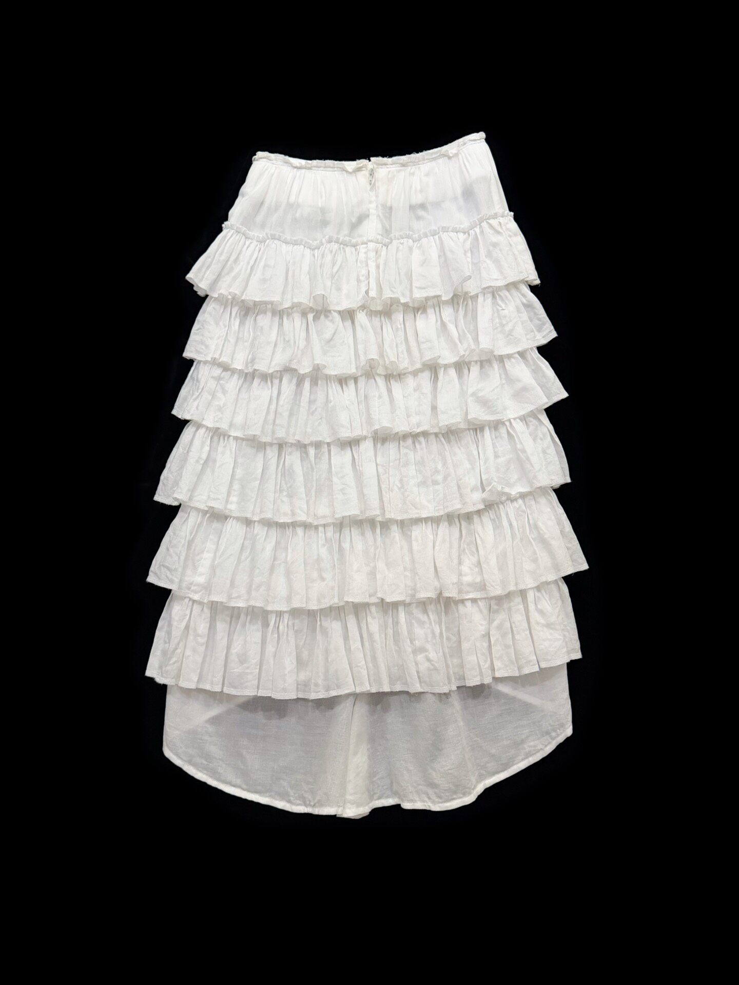 Comme des Garcons Tiered Cotton Cake Skirt — back
