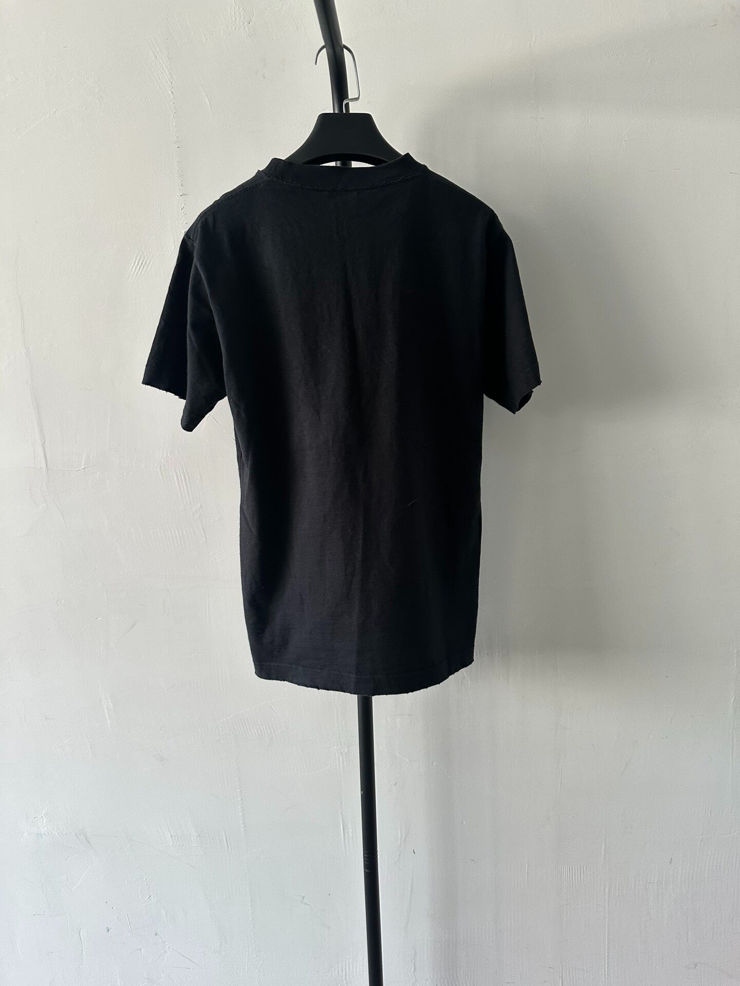 Balenciaga Men's Black Short-Sleeve T-Shirt — front