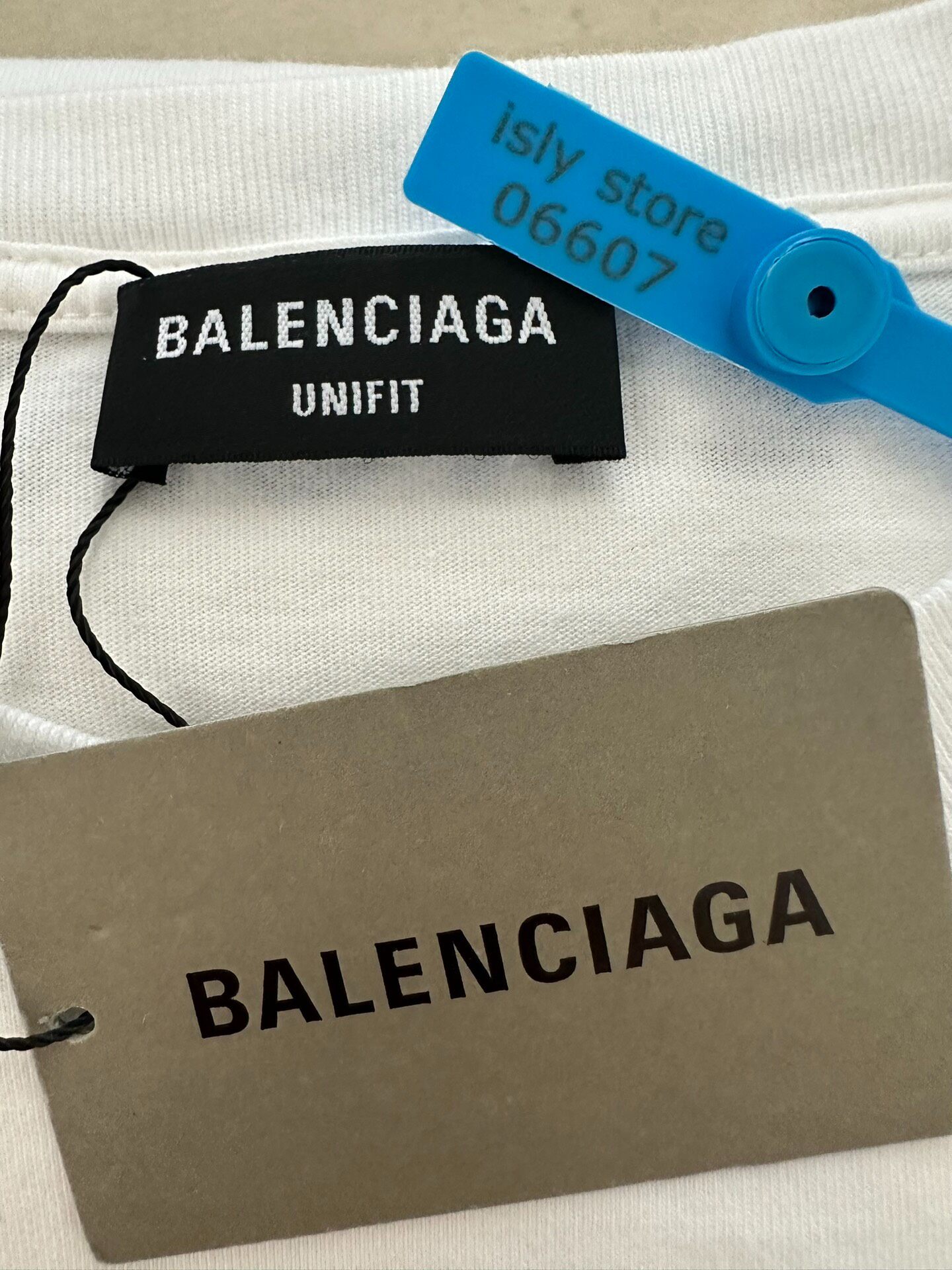 Balenciaga x NASA Men’s White T-Shirt — label