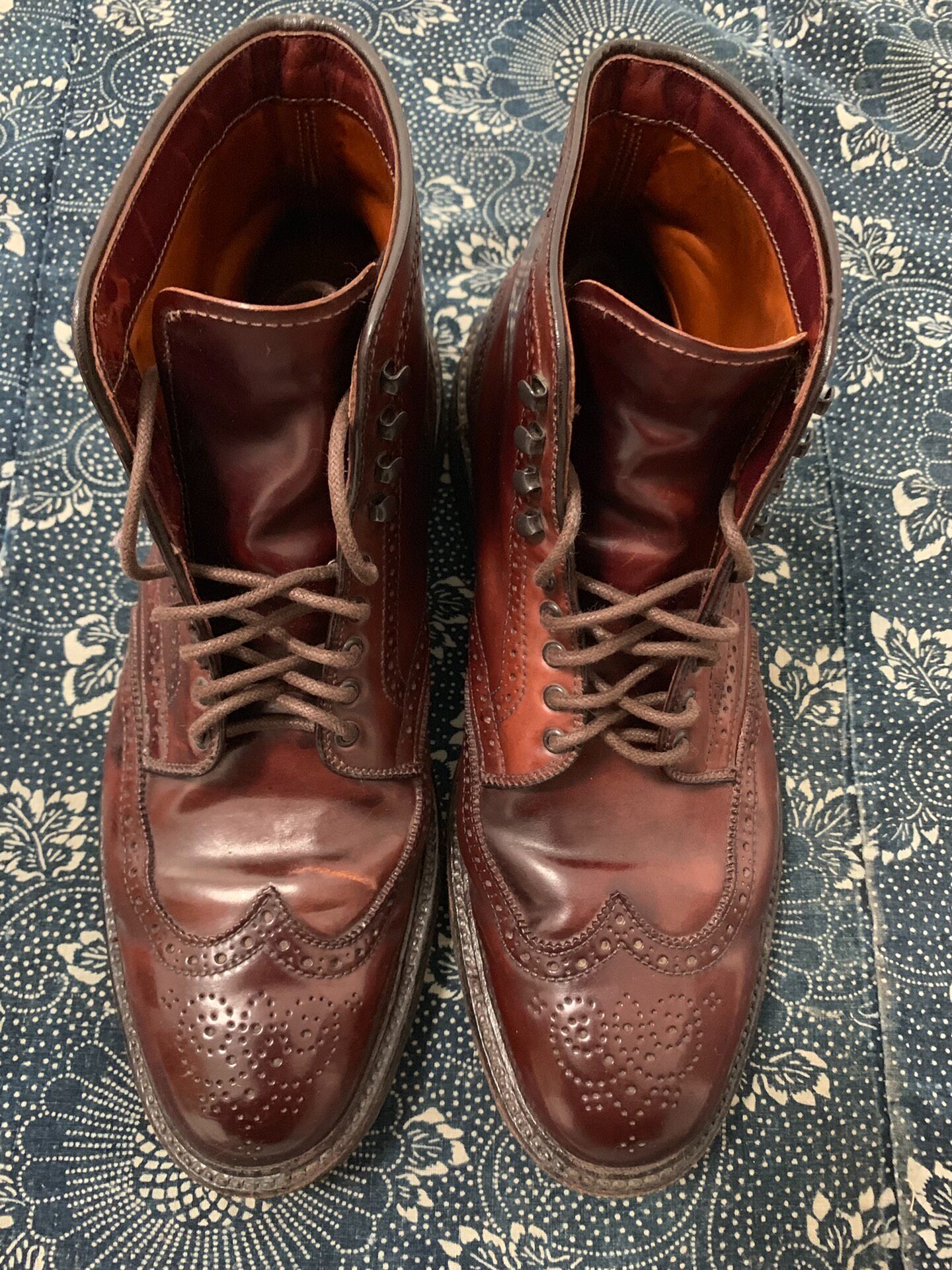 Alden Wingtip Burgundy Boot — back