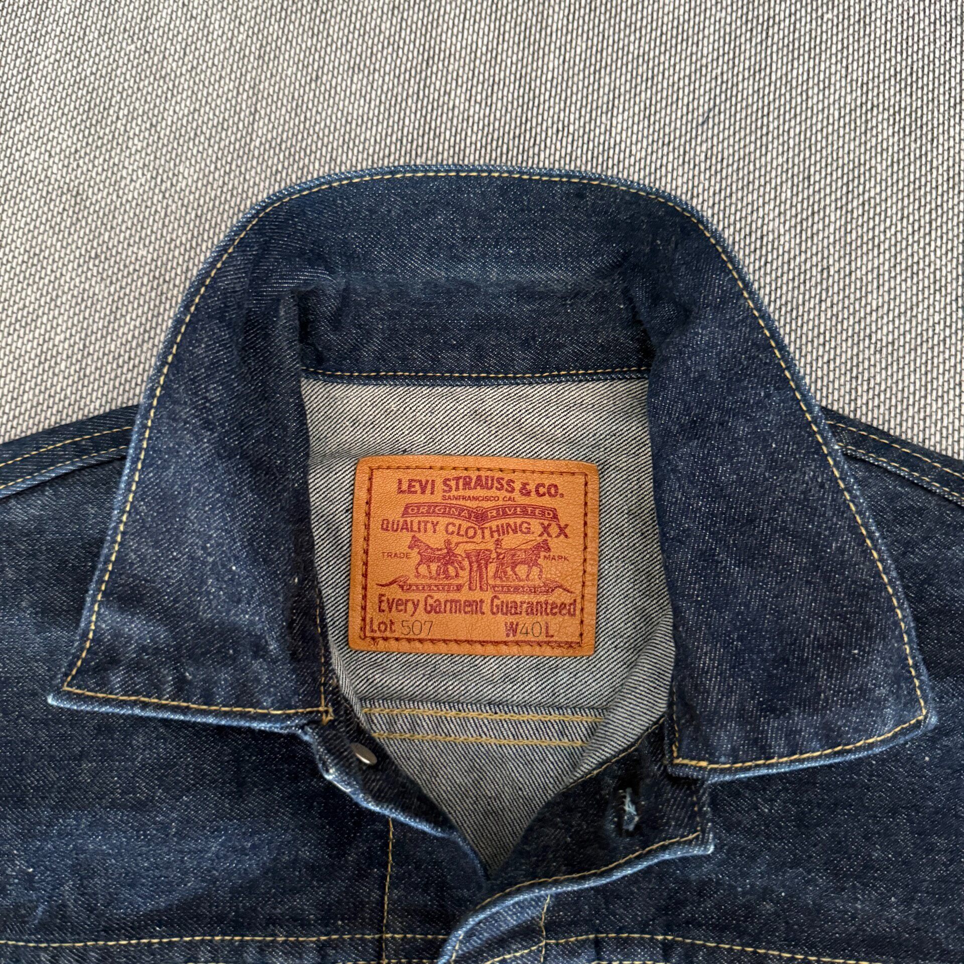 Levi's LVC 507 Denim Jacket — detail